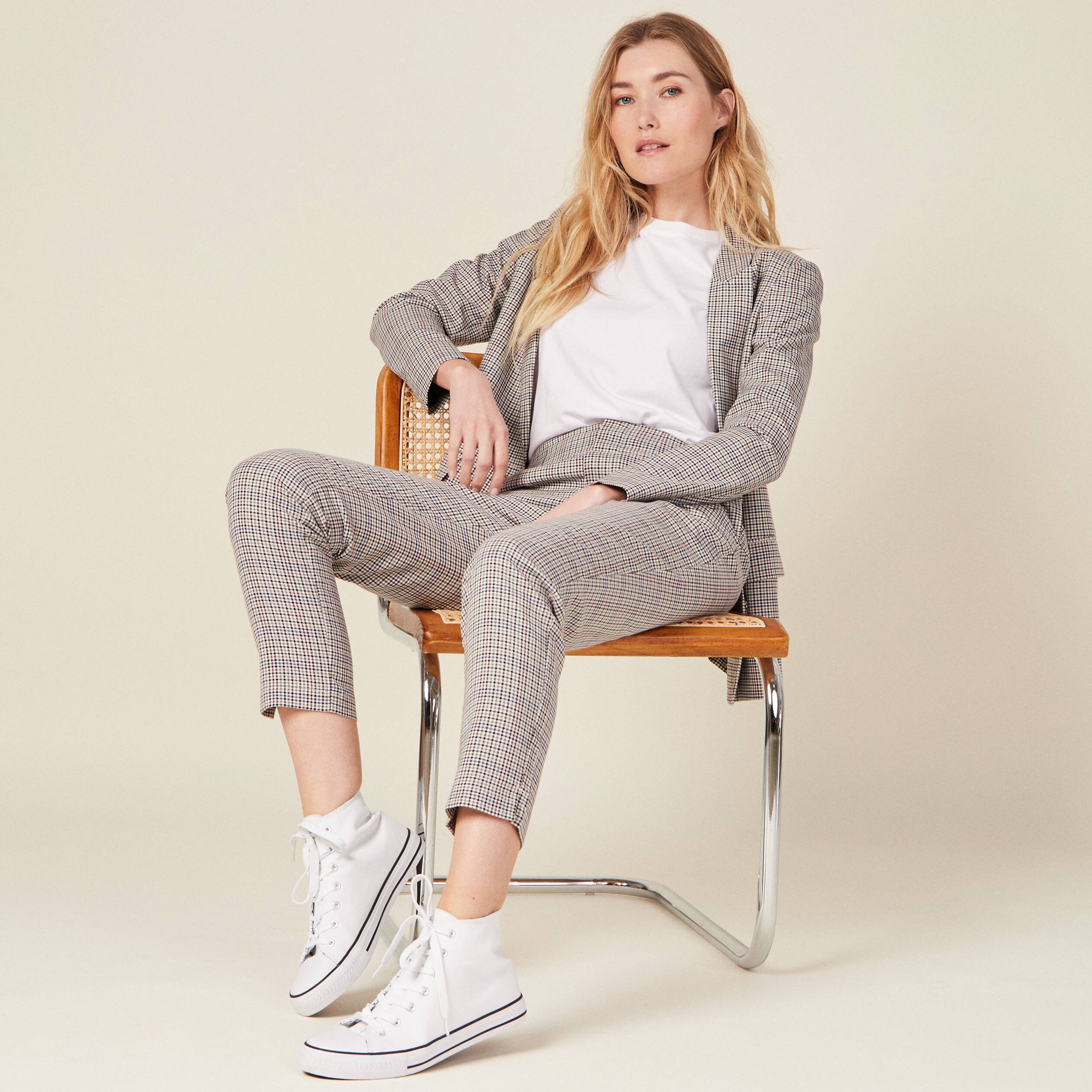 pantalon carotte bleu marine femme Pantalon carotte bleu marine femme