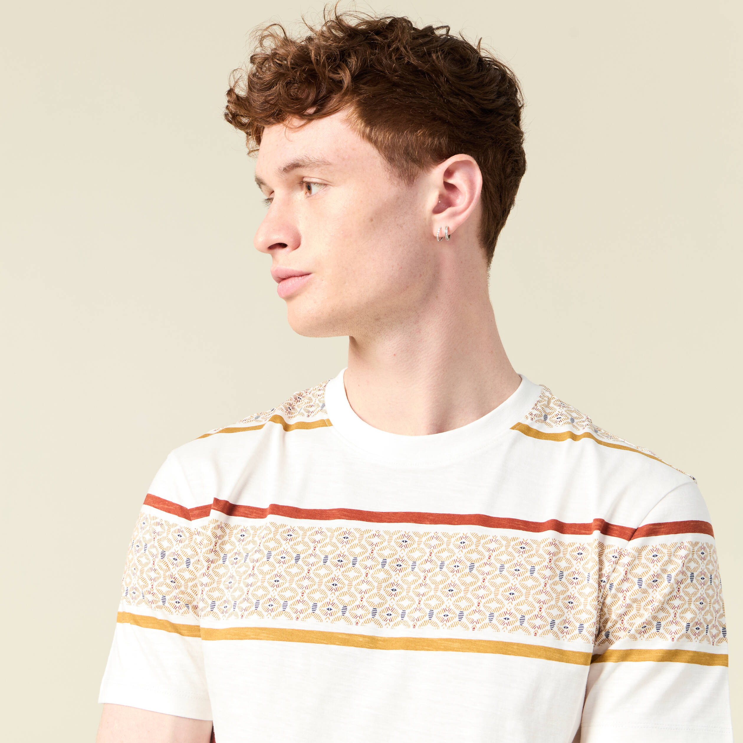 t shirt eco responsable ecru homme T-shirt éco-responsable ecru homme