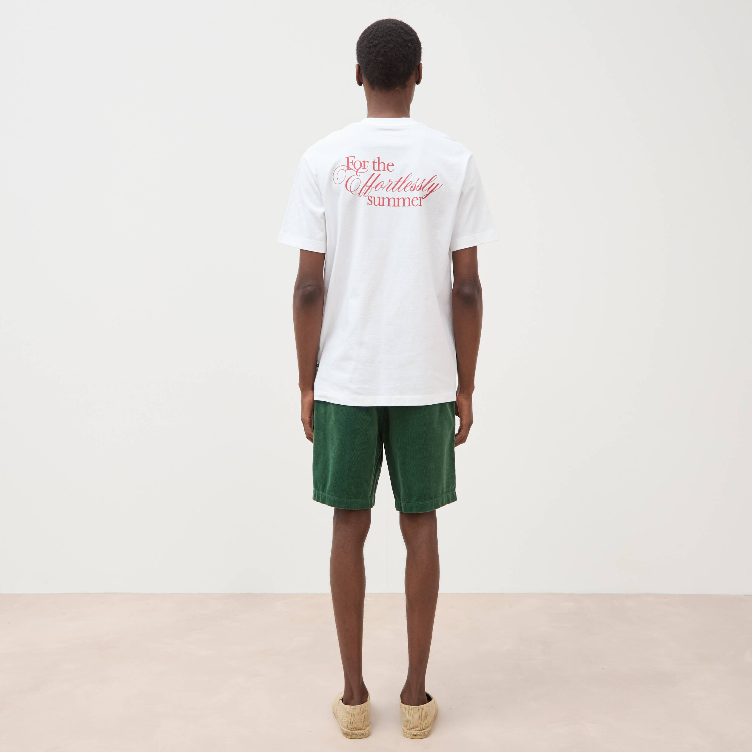 T-shirt en coton blanc homme