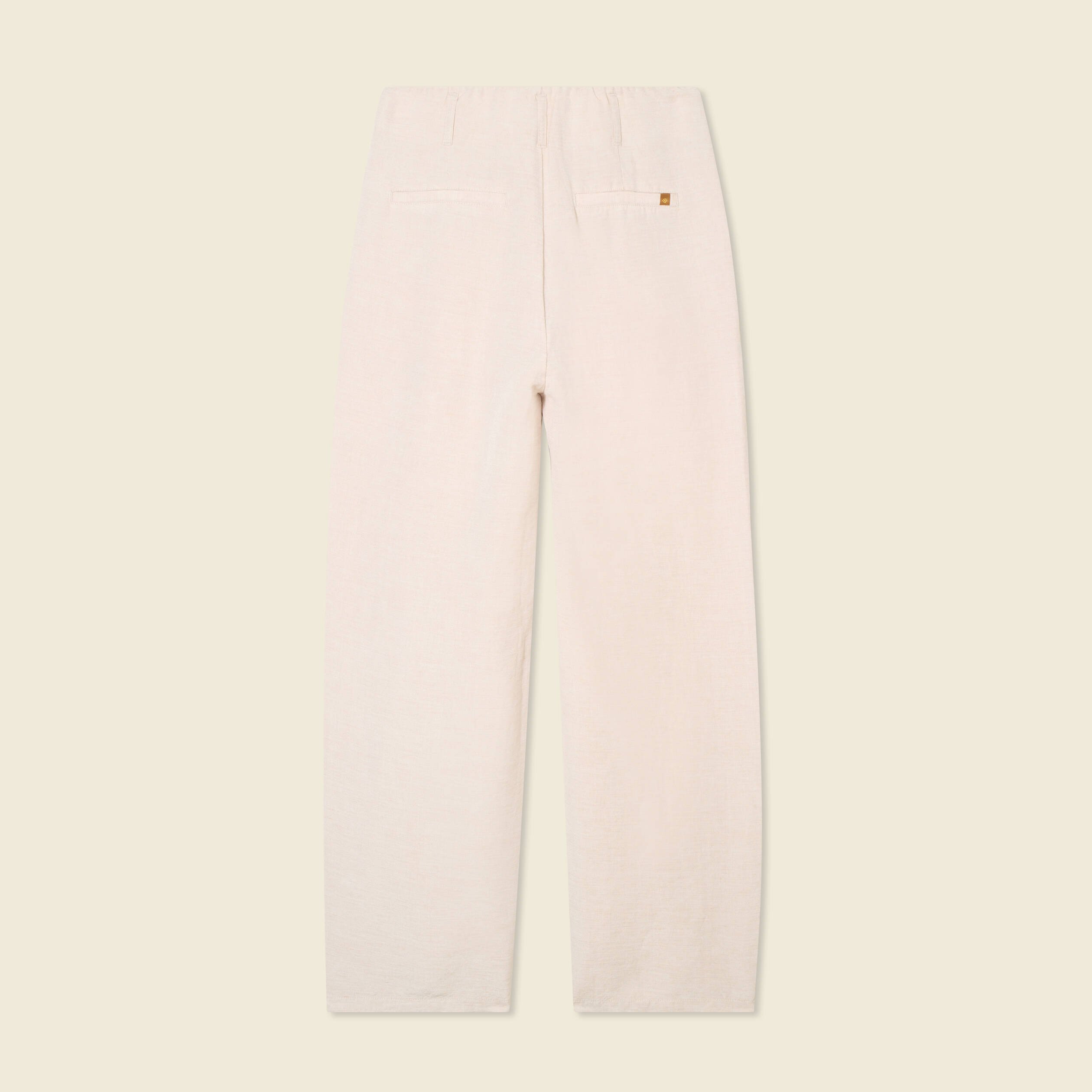 pantalon large a pinces sable femme Pantalon large à pinces sable femme