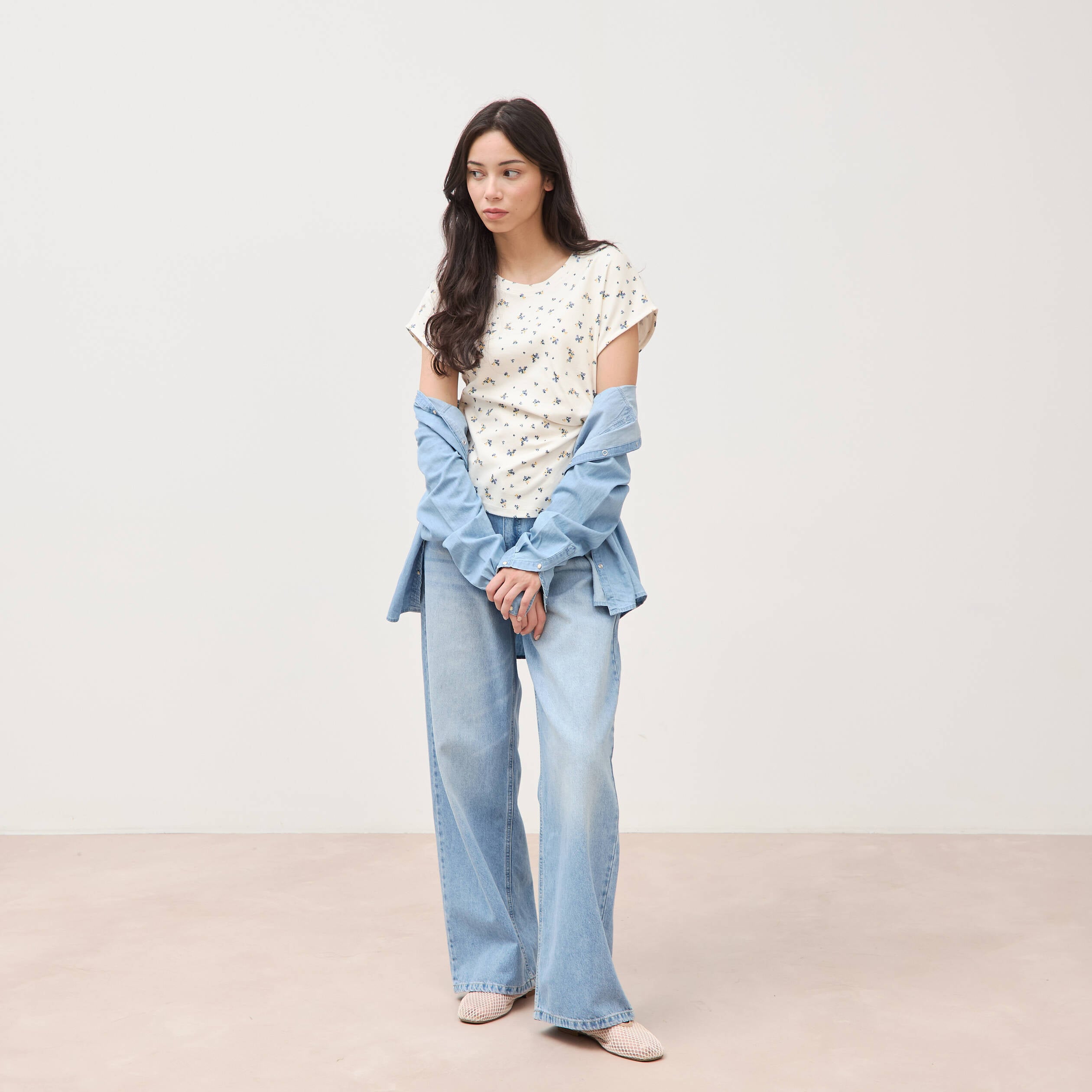 T-shirt en coton blanc femme