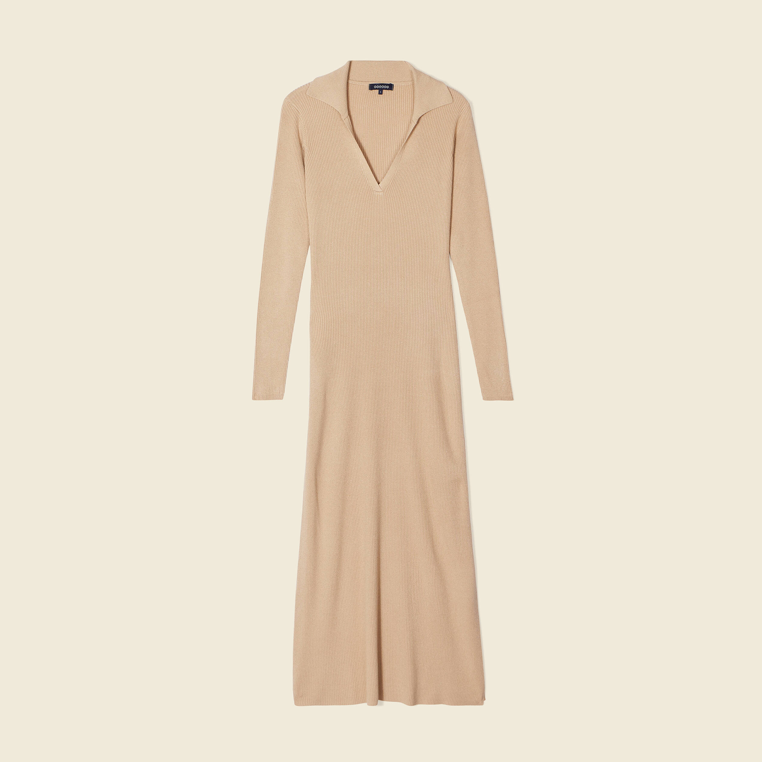 robe pull longue moulante beige femme Robe pull longue moulante beige femme