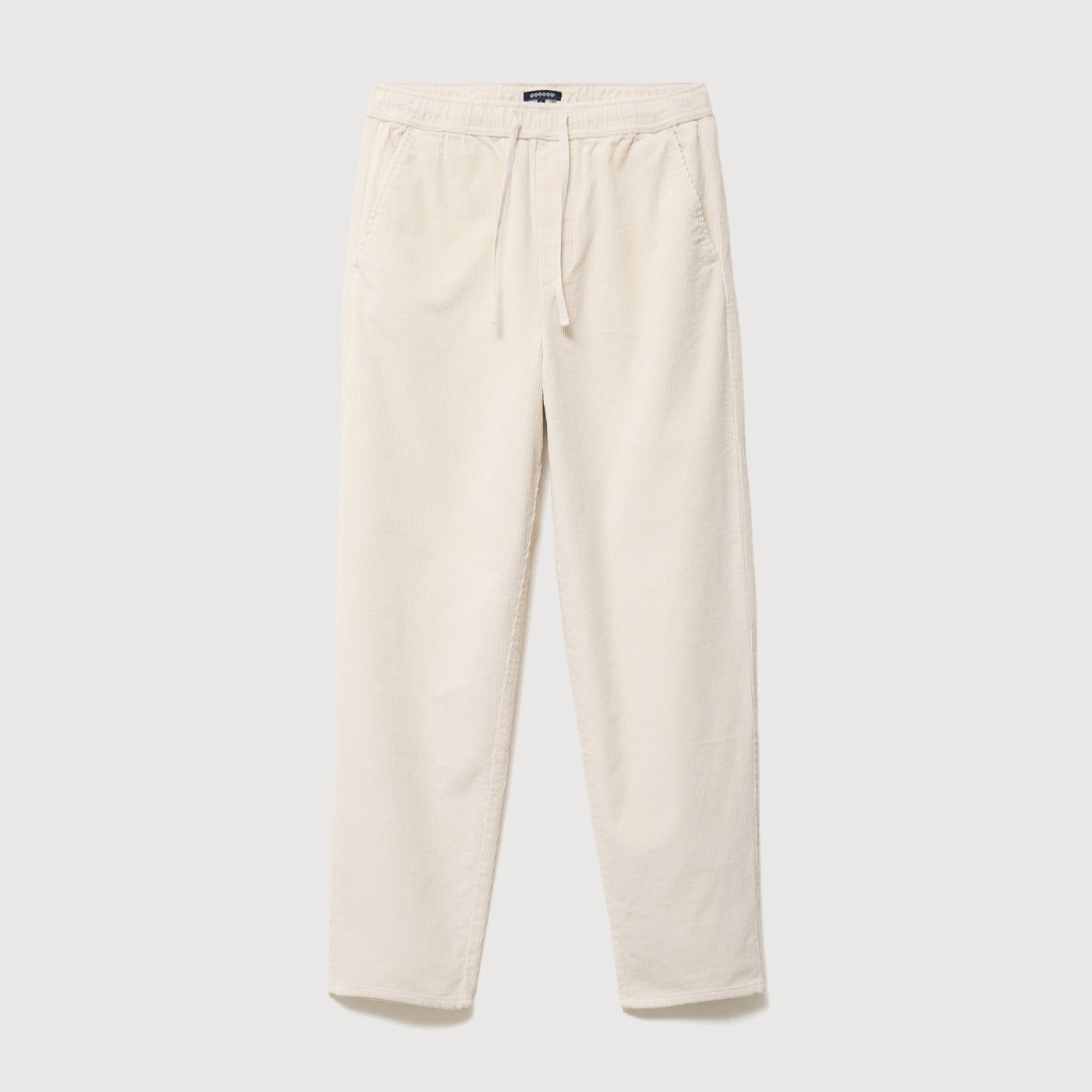 Pantalon large en velours ecru homme