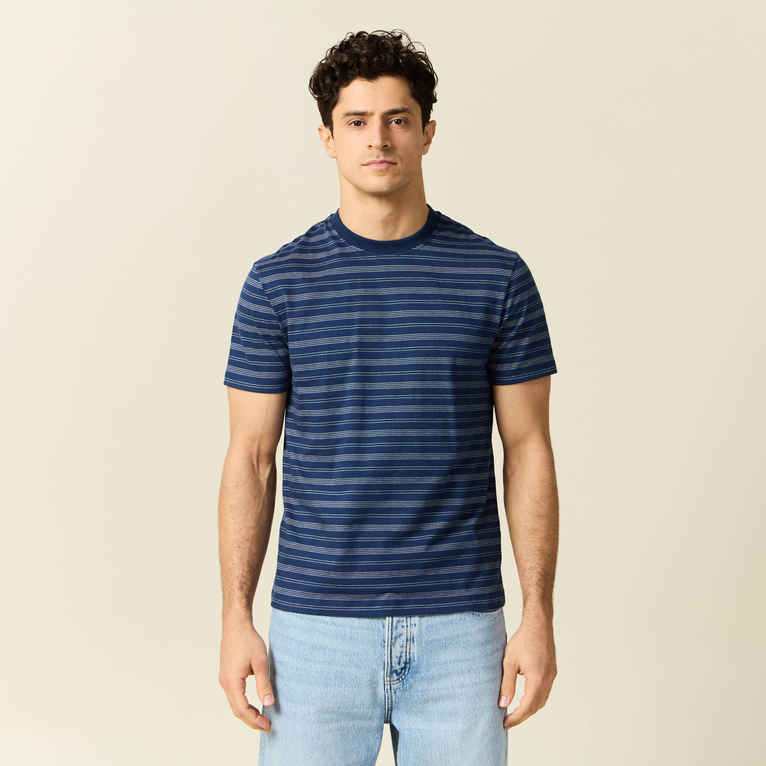 t shirt manches courtes bleu marine homme T-shirt manches courtes bleu marine homme