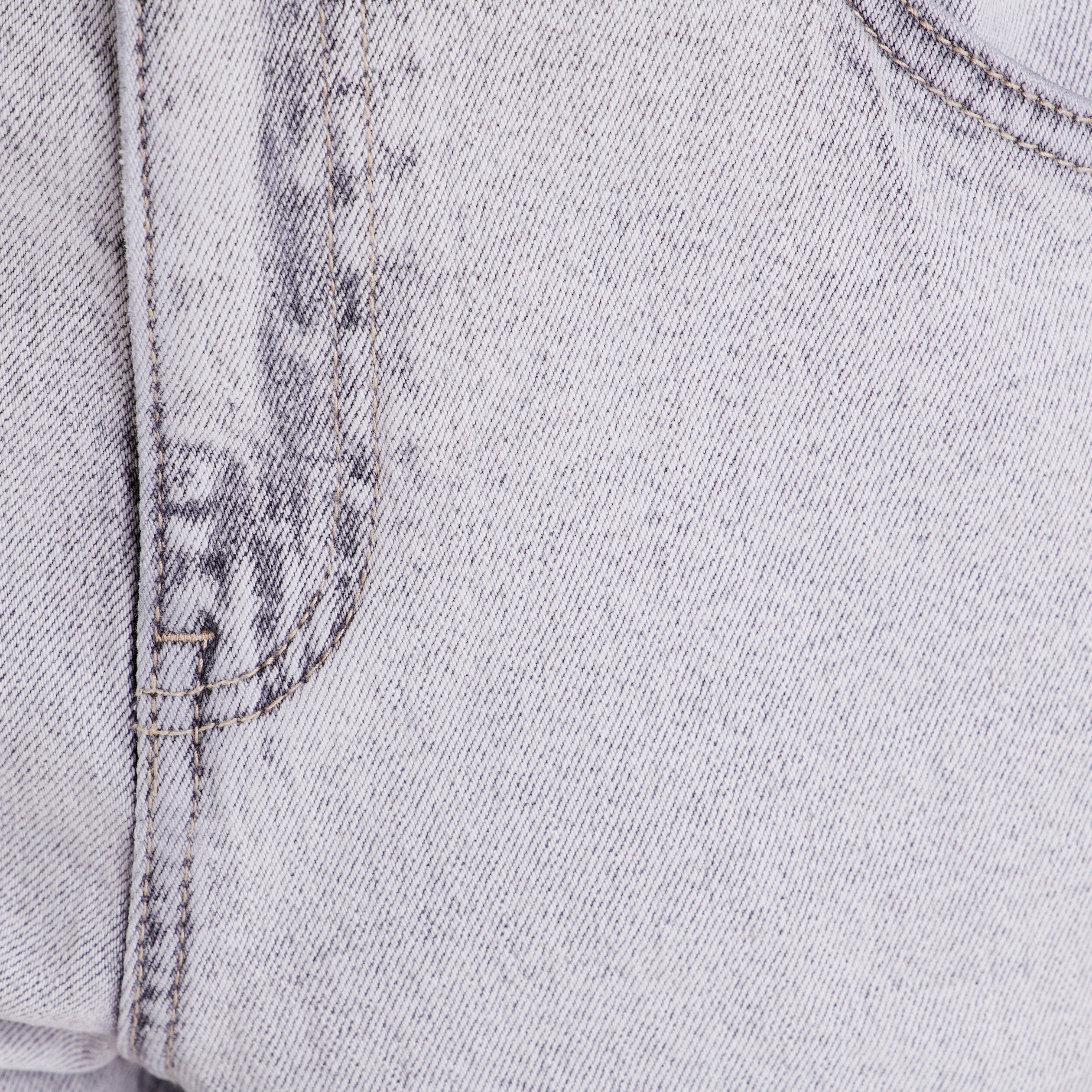 Jeans mom taille haute denim snow gris femme