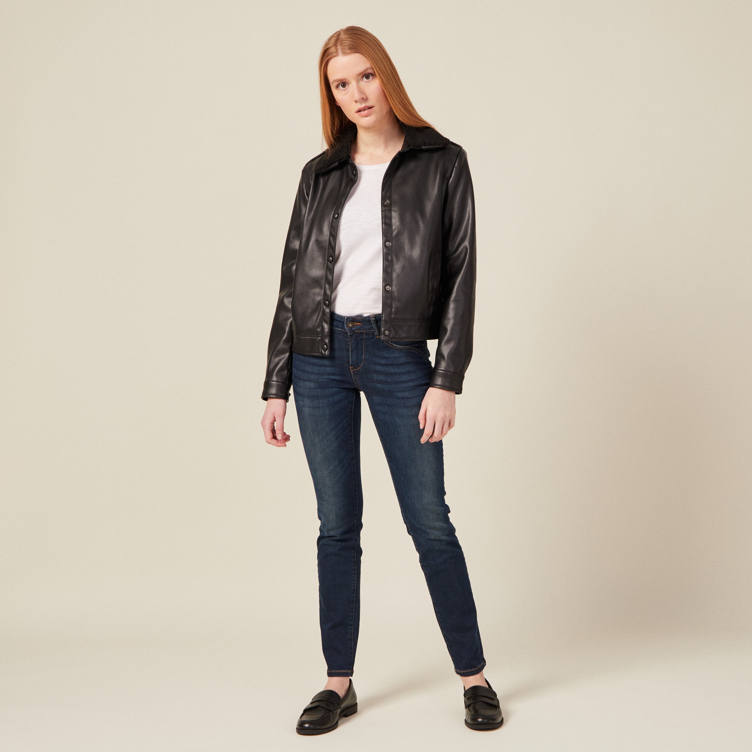 jeans slim denim brut femme Jeans slim denim brut femme