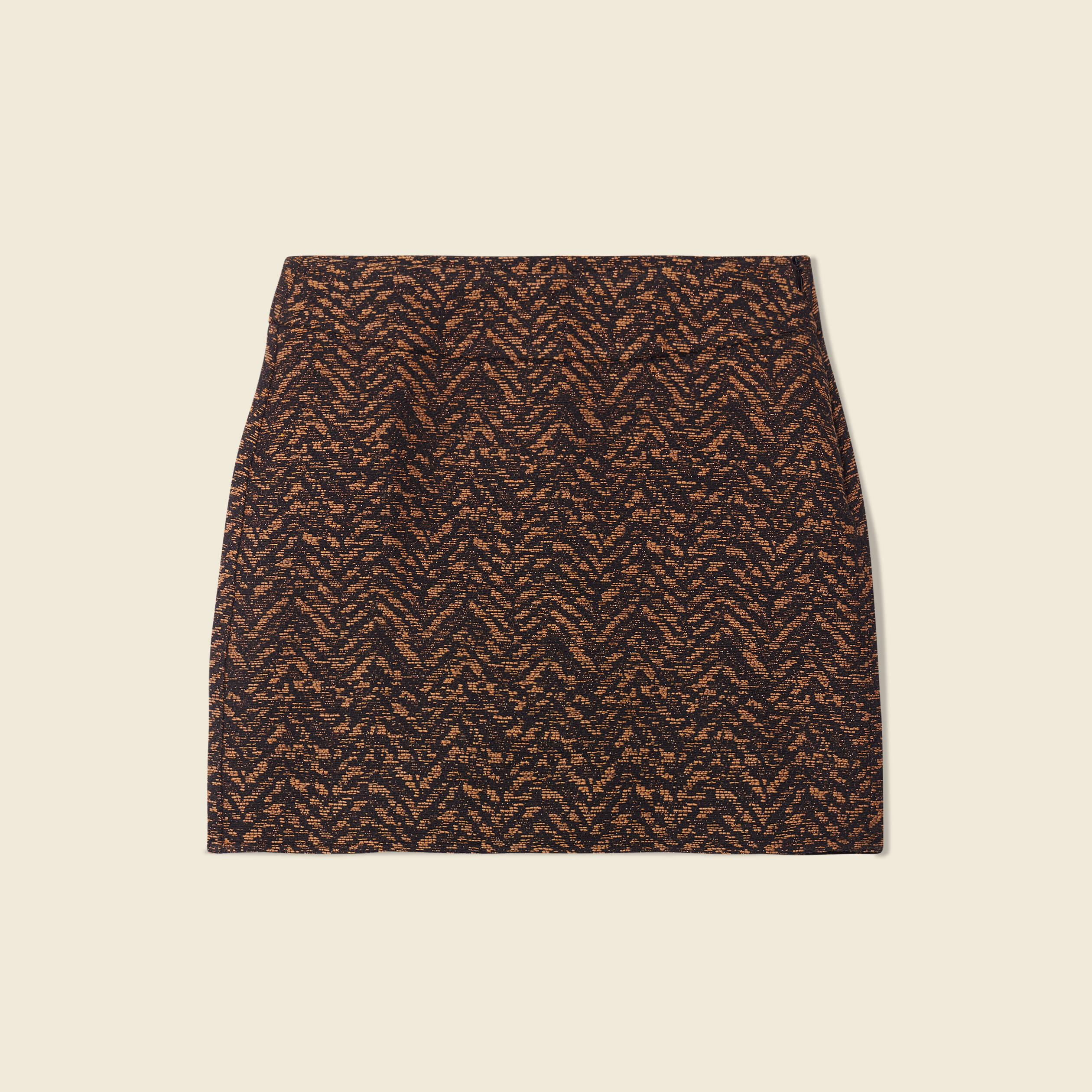 Jupe moulante camel femme