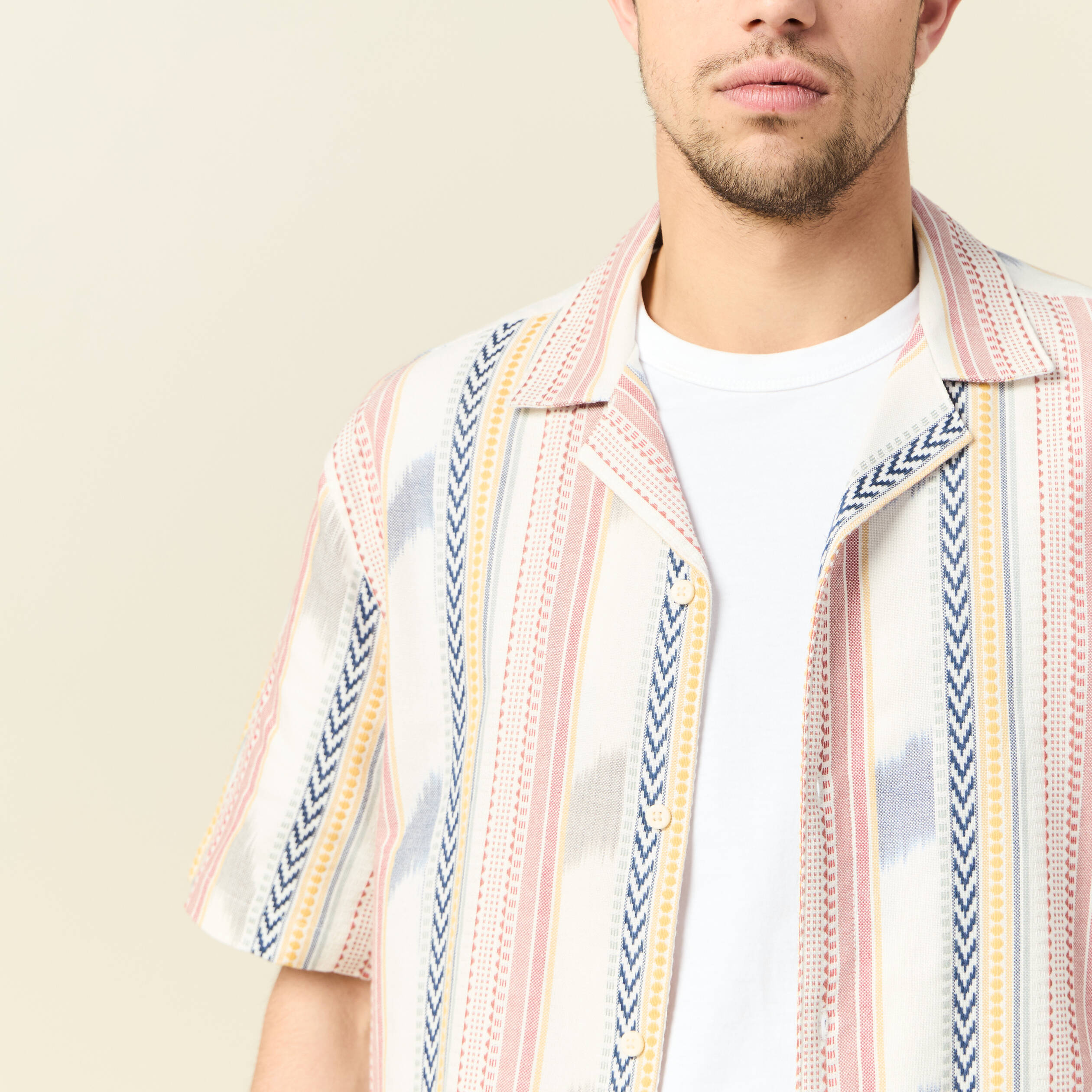 Chemise manches courtes bleu foncé homme