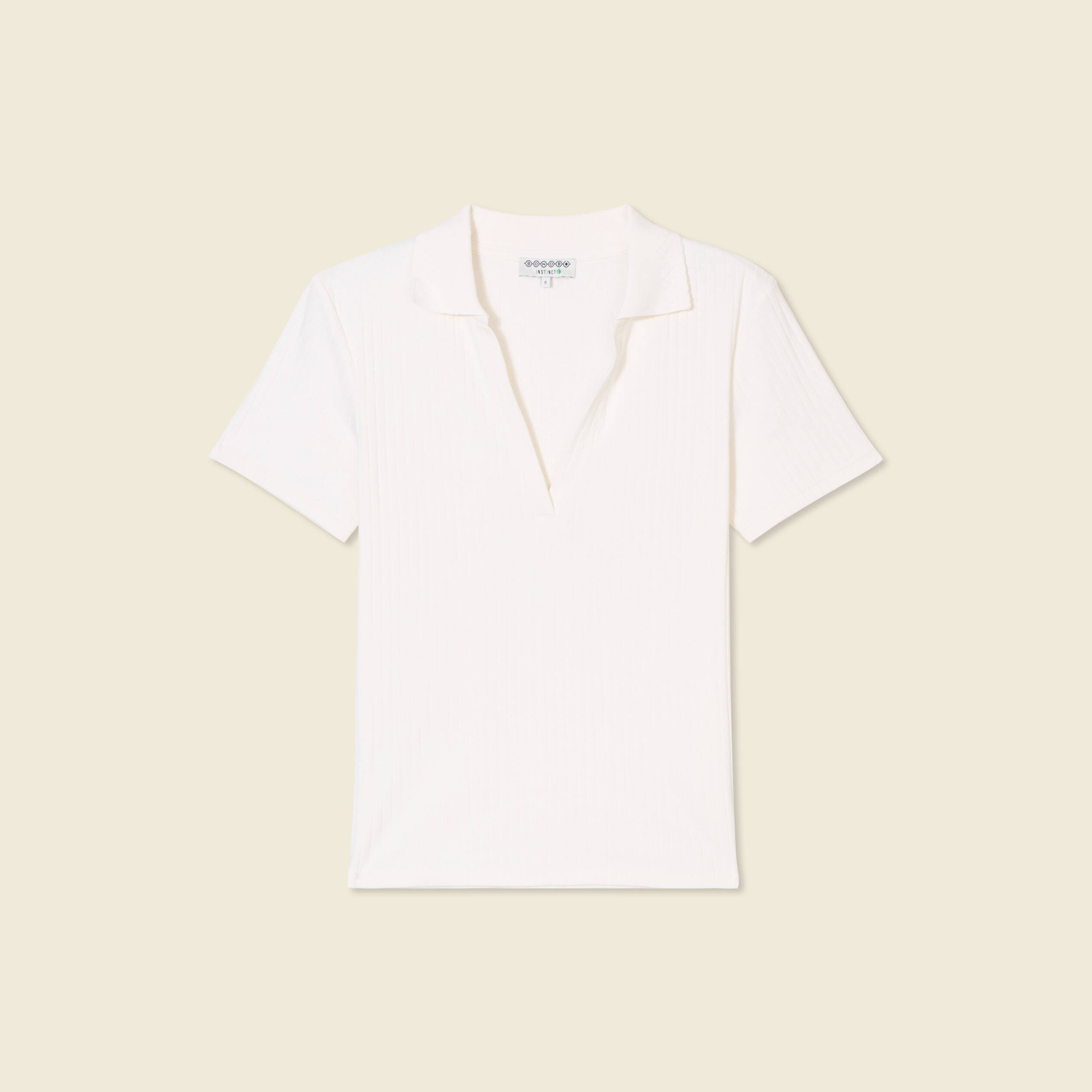 polo manches courtes ecru femme Polo manches courtes ecru femme