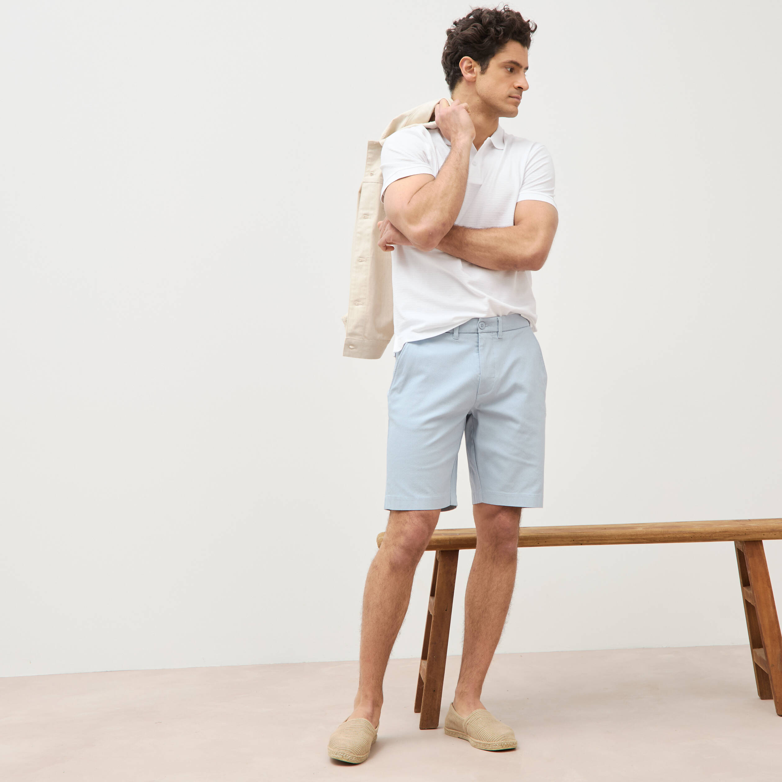 Bermuda bleu ciel homme