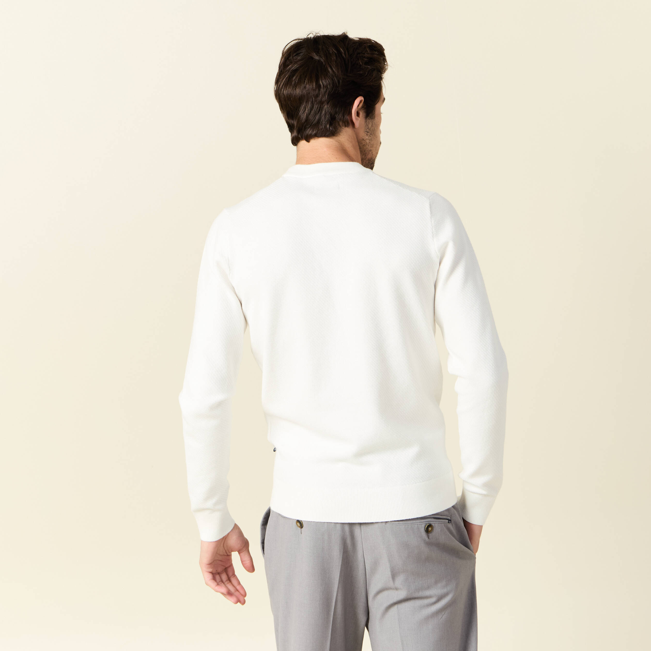 pull manches longues ecru homme Pull manches longues ecru homme