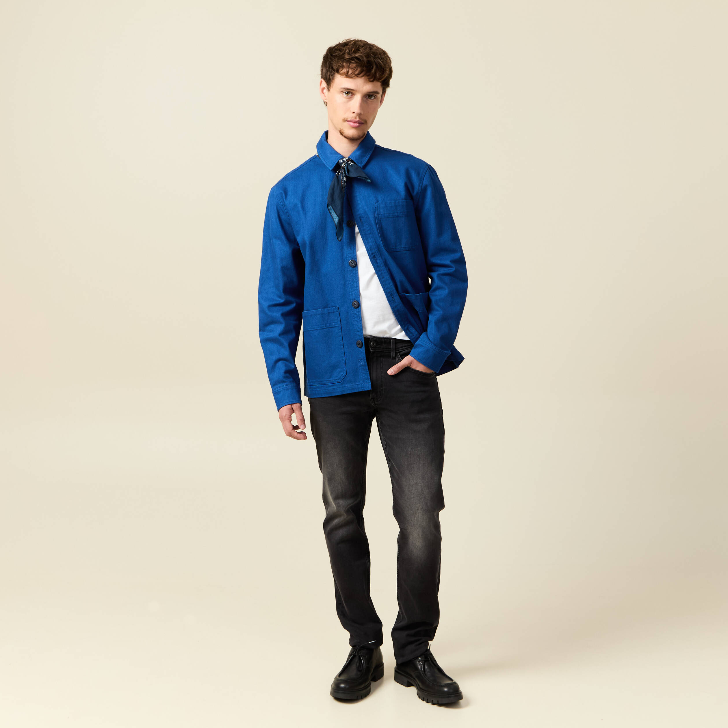 jeans straight longueur 34 denim denim noir homme Jeans straight longueur 34 denim denim noir homme