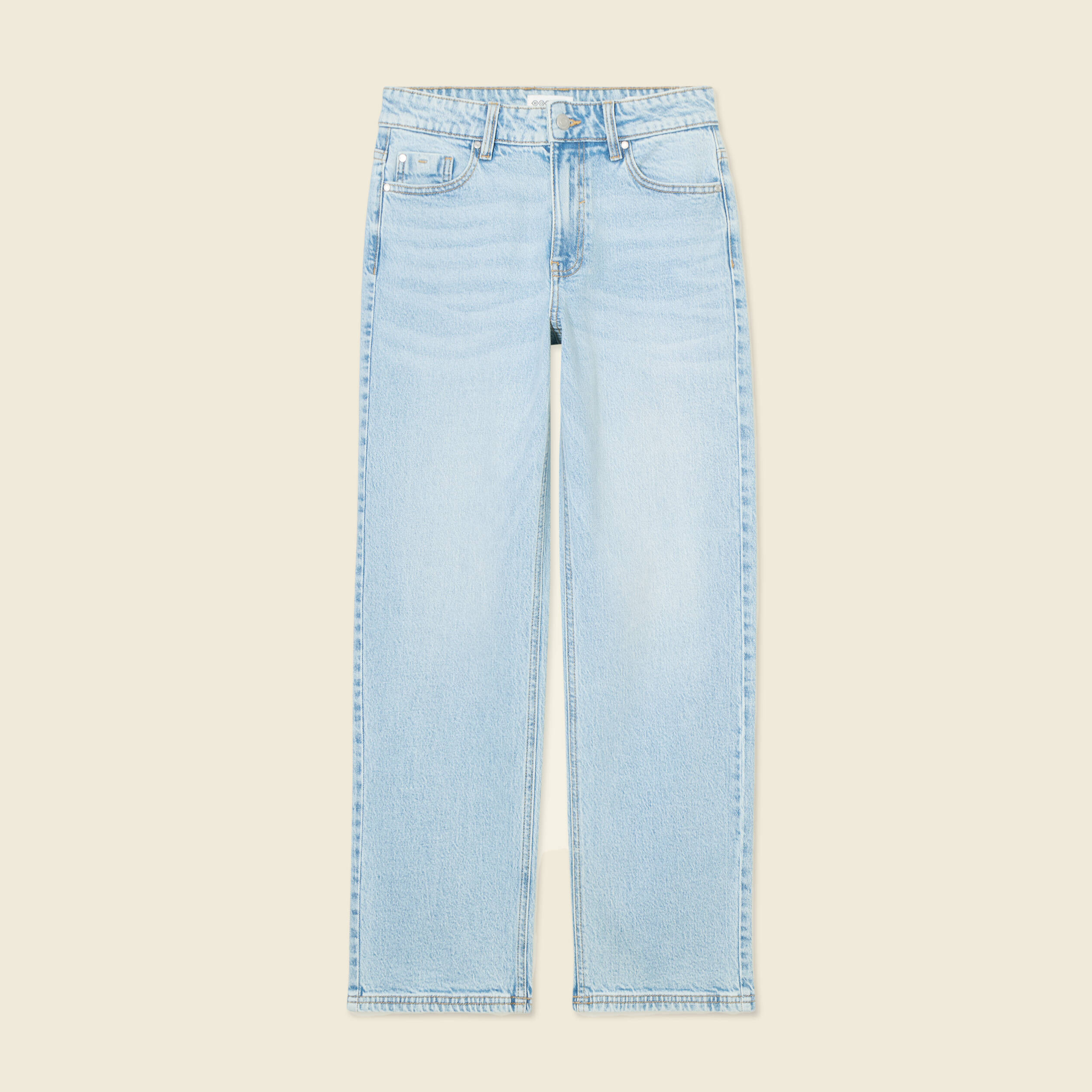 jeans droit 78eme denim bleach femme Jeans droit 7/8ème denim bleach femme