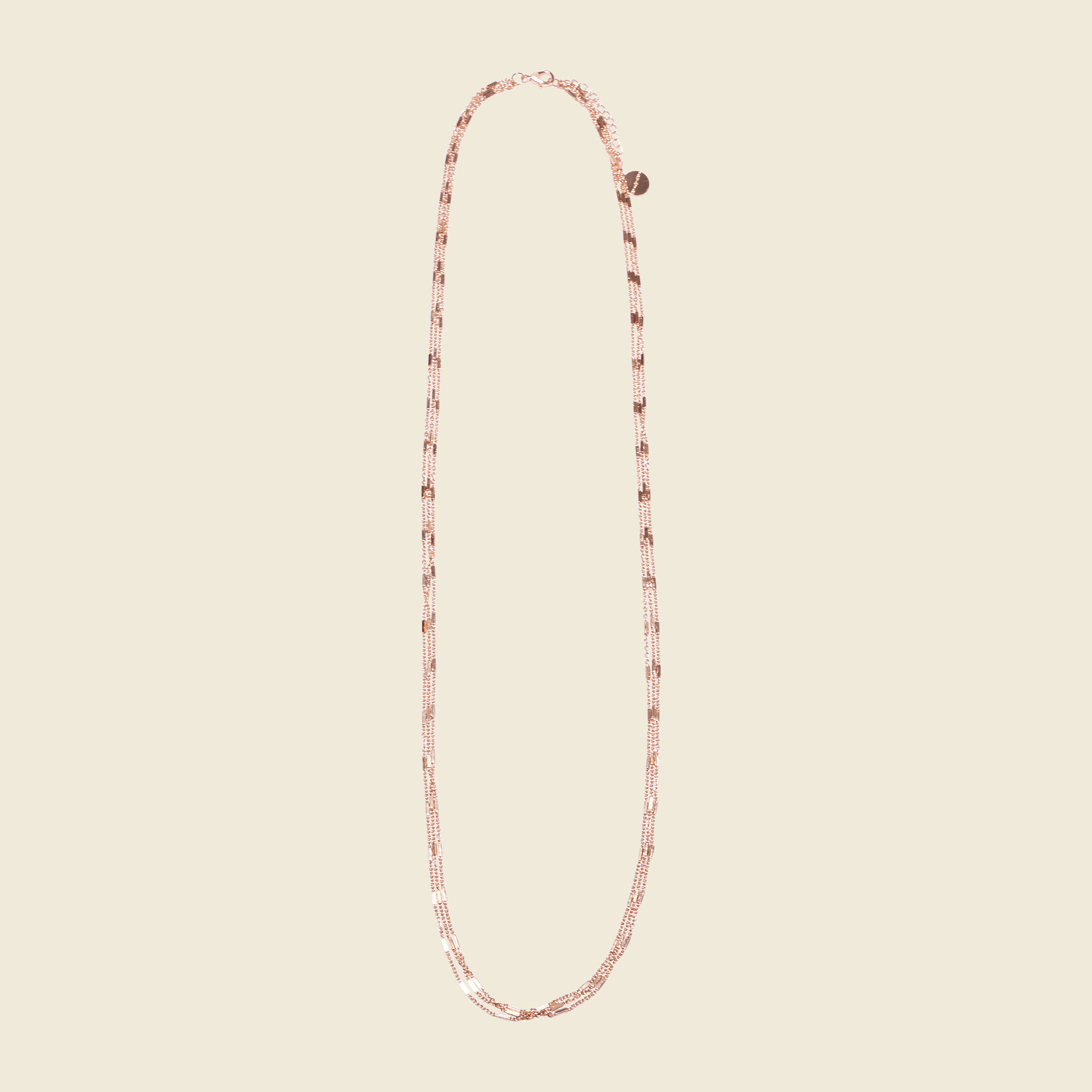 collier chaines multirangs couleur or femme Collier chaînes multirangs couleur or femme