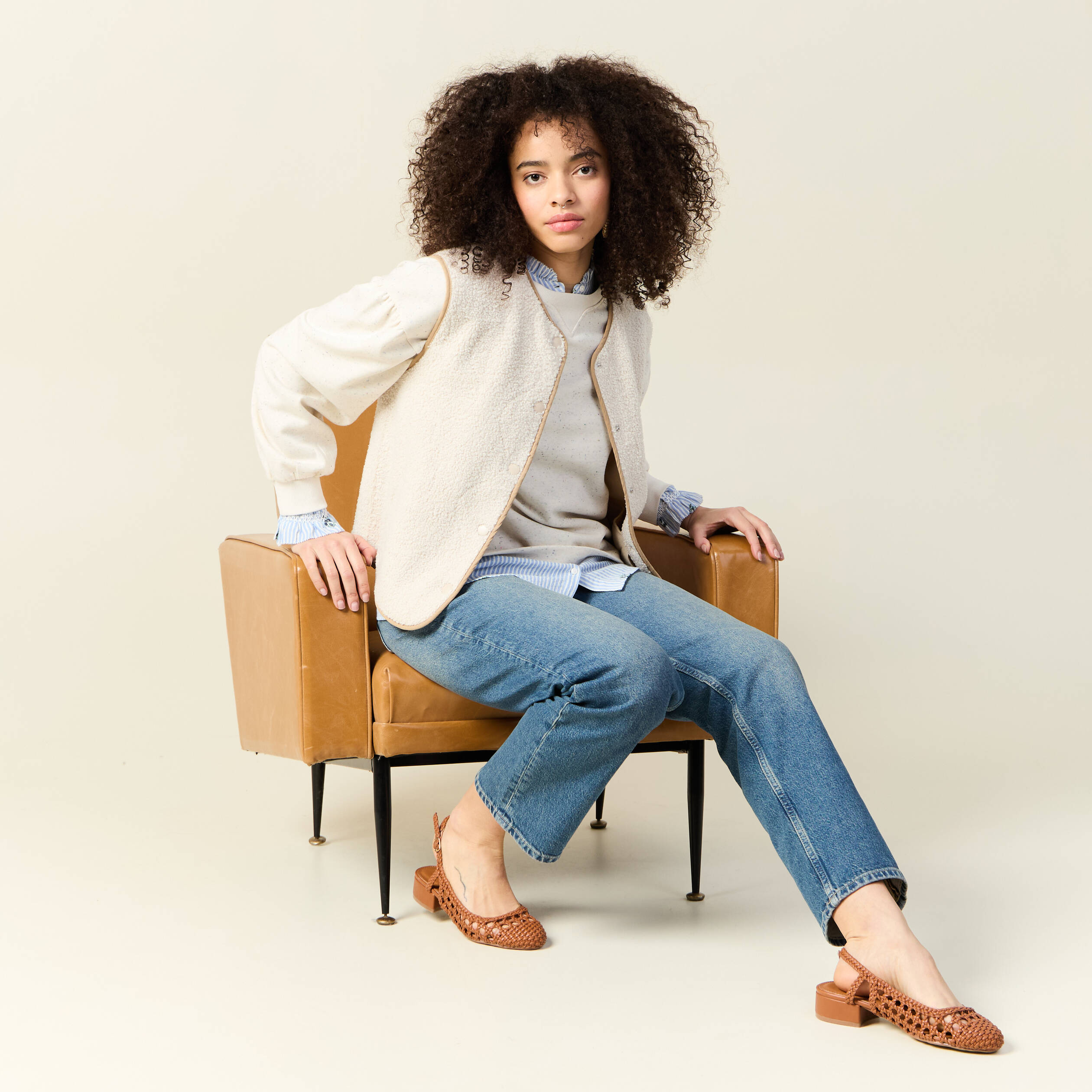 Gilet droit femme best sale