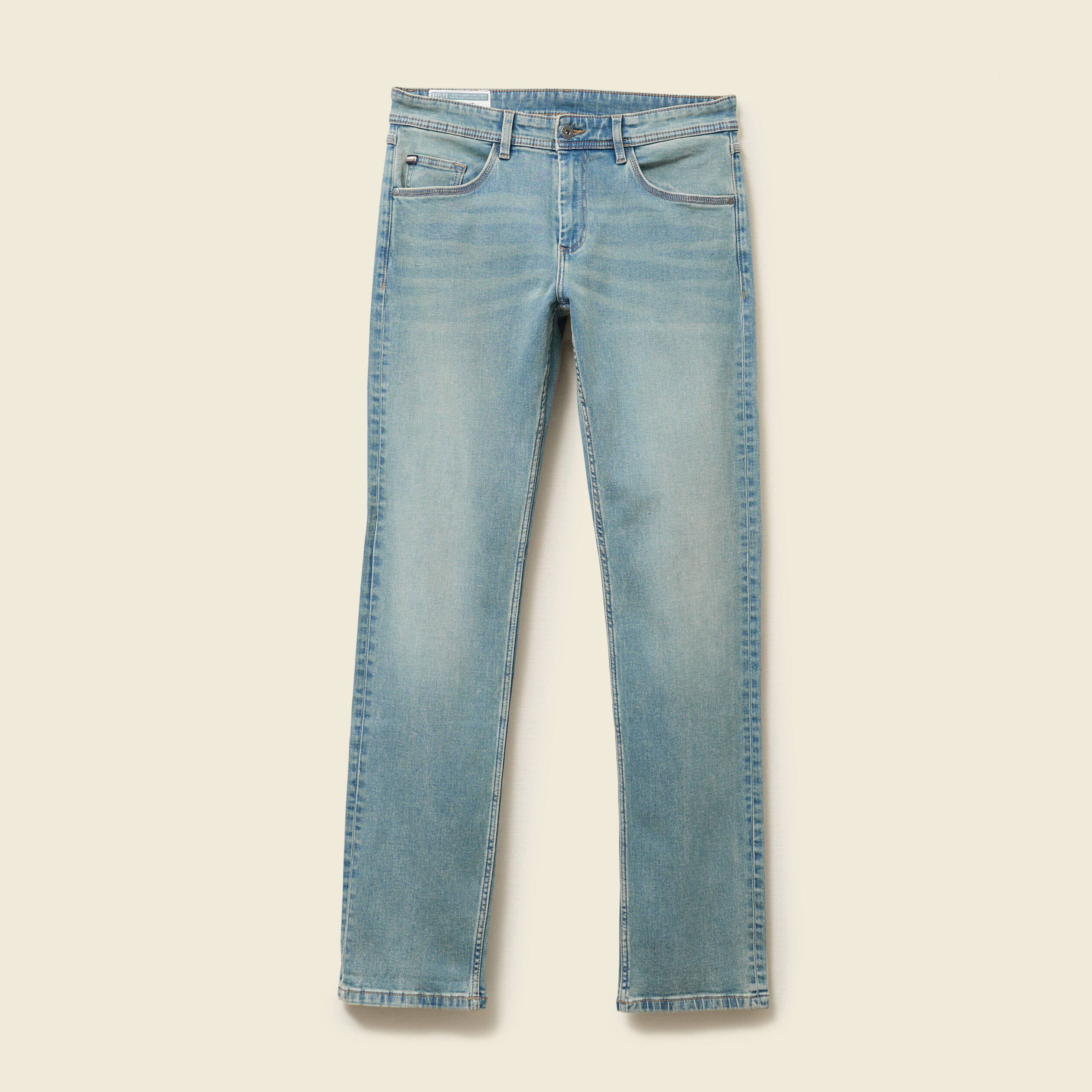 jeans straight longueur 34 denim denim dirty homme Jeans straight longueur 34 denim denim dirty homme
