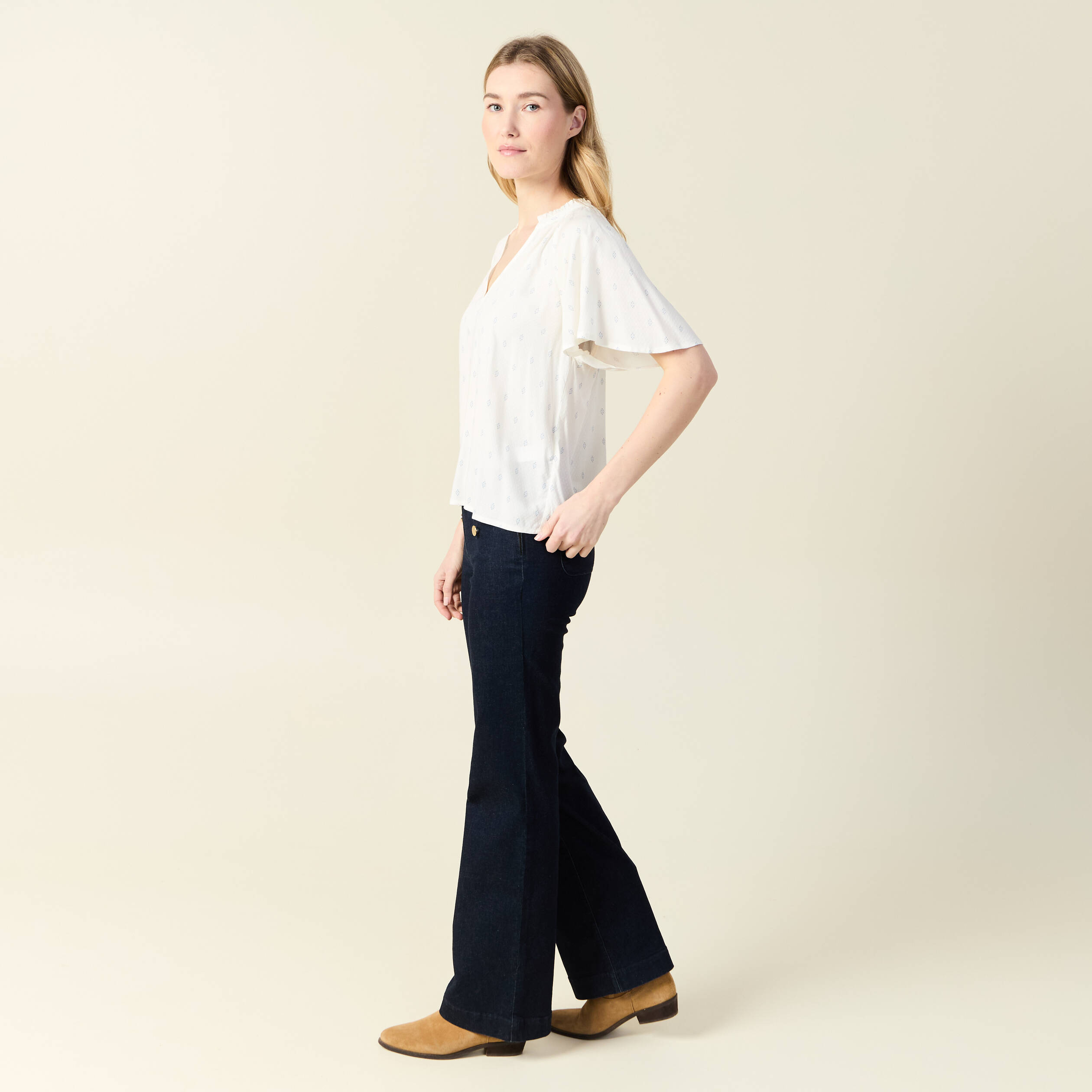 blouse manches courtes bleu ciel femme Blouse manches courtes bleu ciel femme