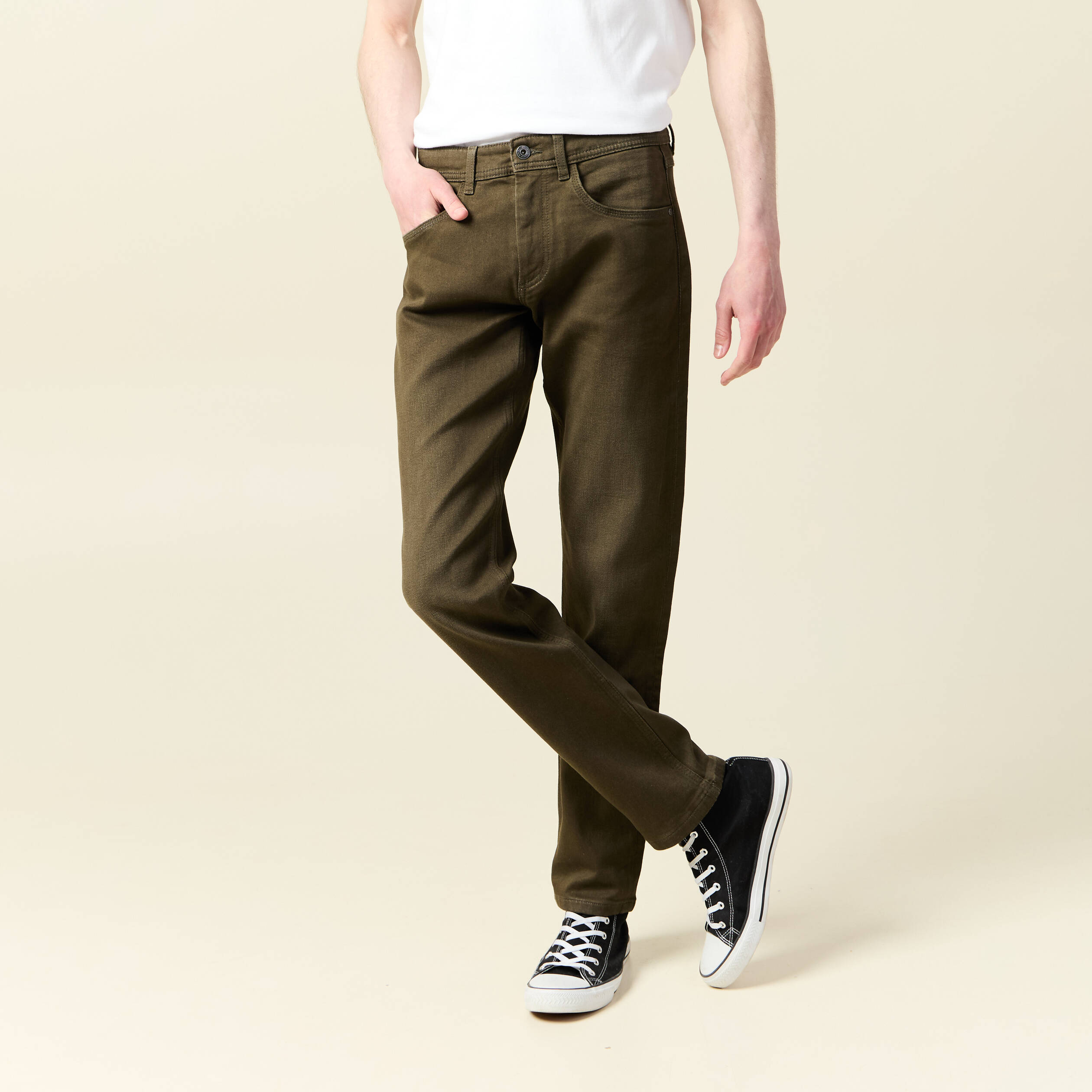 jeans straight longueur 32 denim taupe homme Jeans straight longueur 32 denim taupe homme