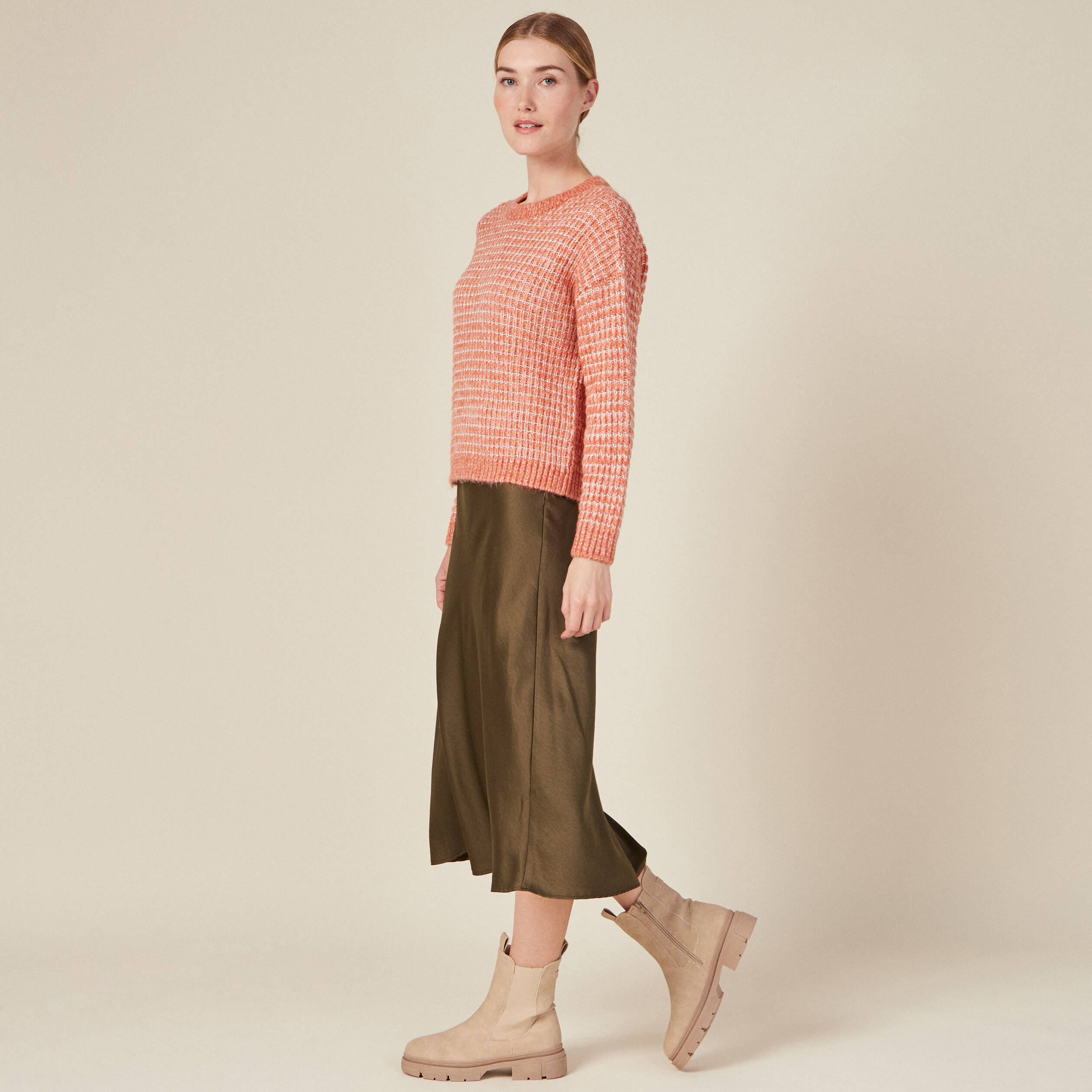 pull manches longues rouge clair femme Pull manches longues rouge clair femme