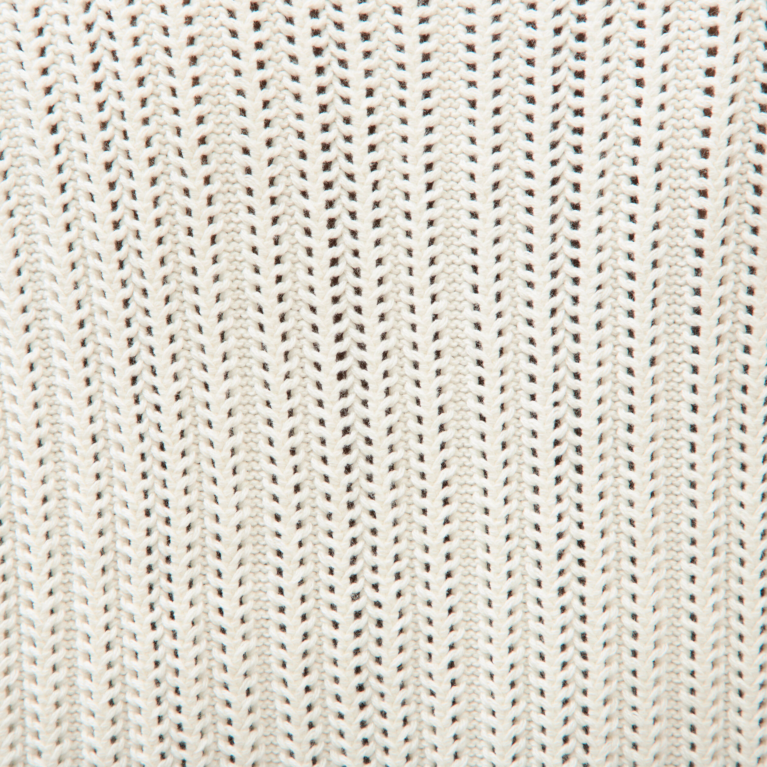 Pull sans manches col rond en coton ecru homme