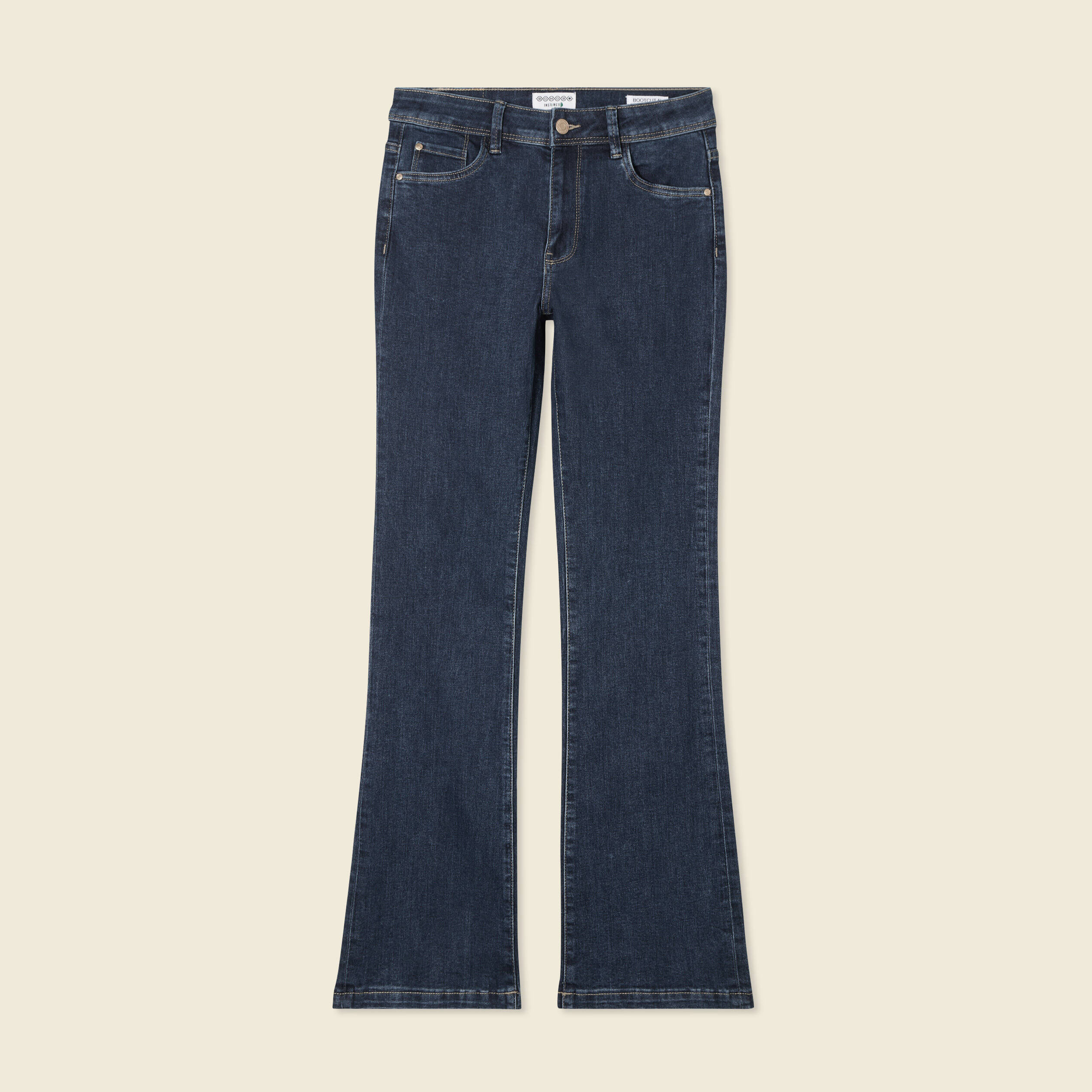 Jeans Yoko bootcut denim brut femme