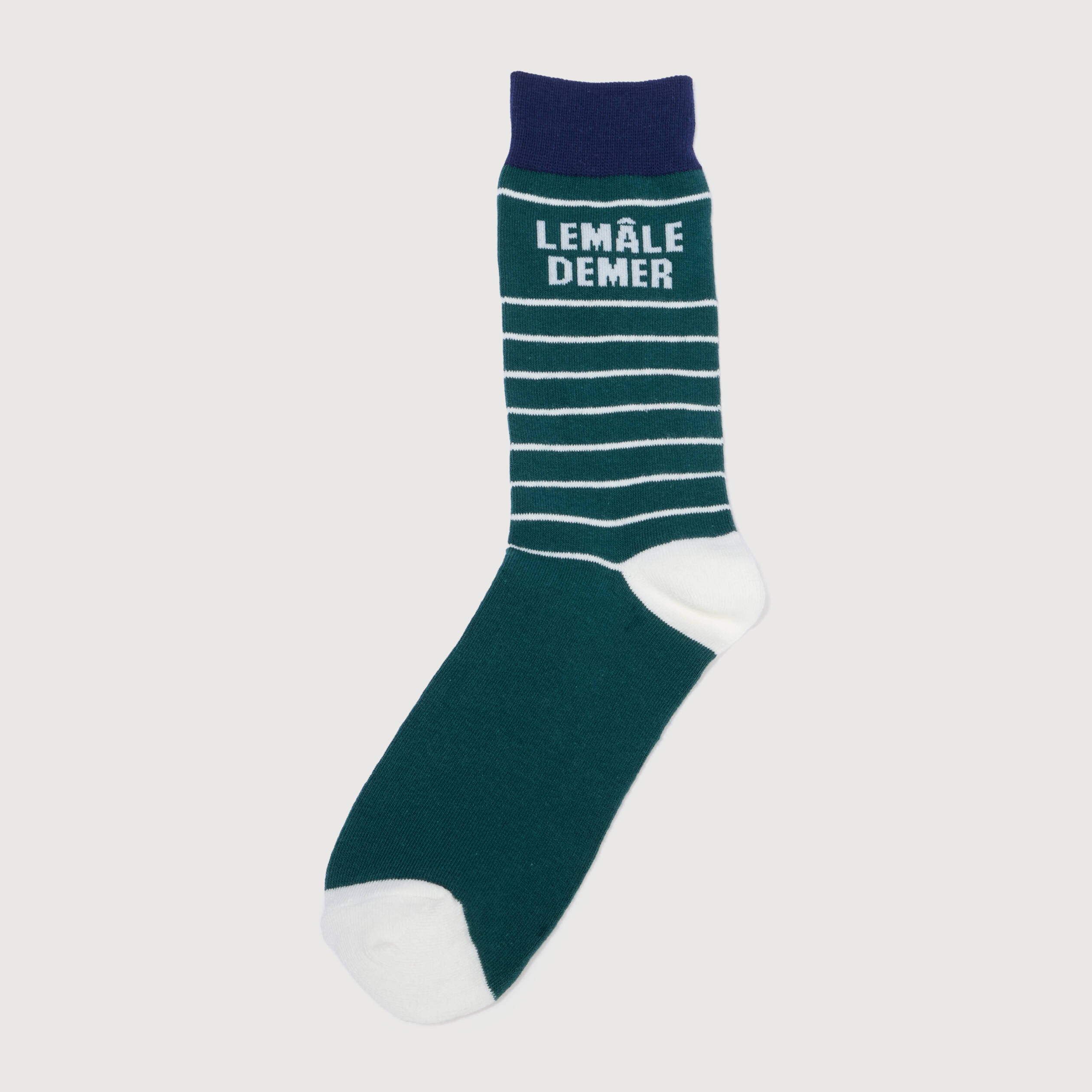 Chaussettes vert &eacute;meraude homme