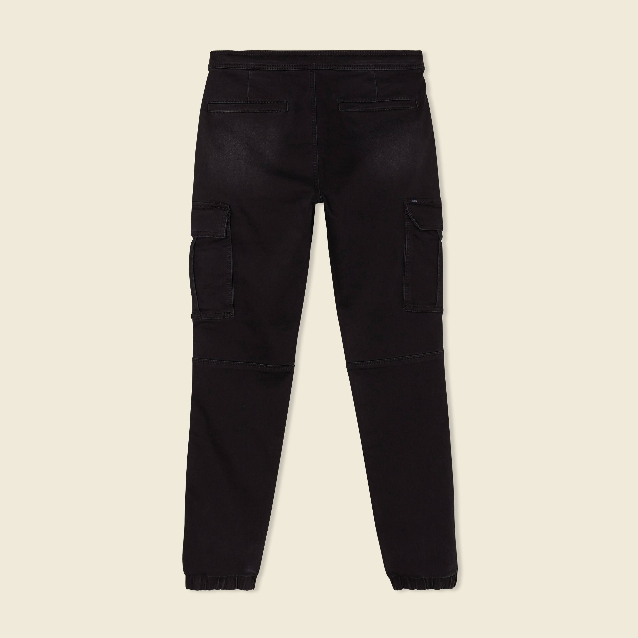 jeans battle a coulisse denim noir homme Jeans battle à coulisse denim noir homme