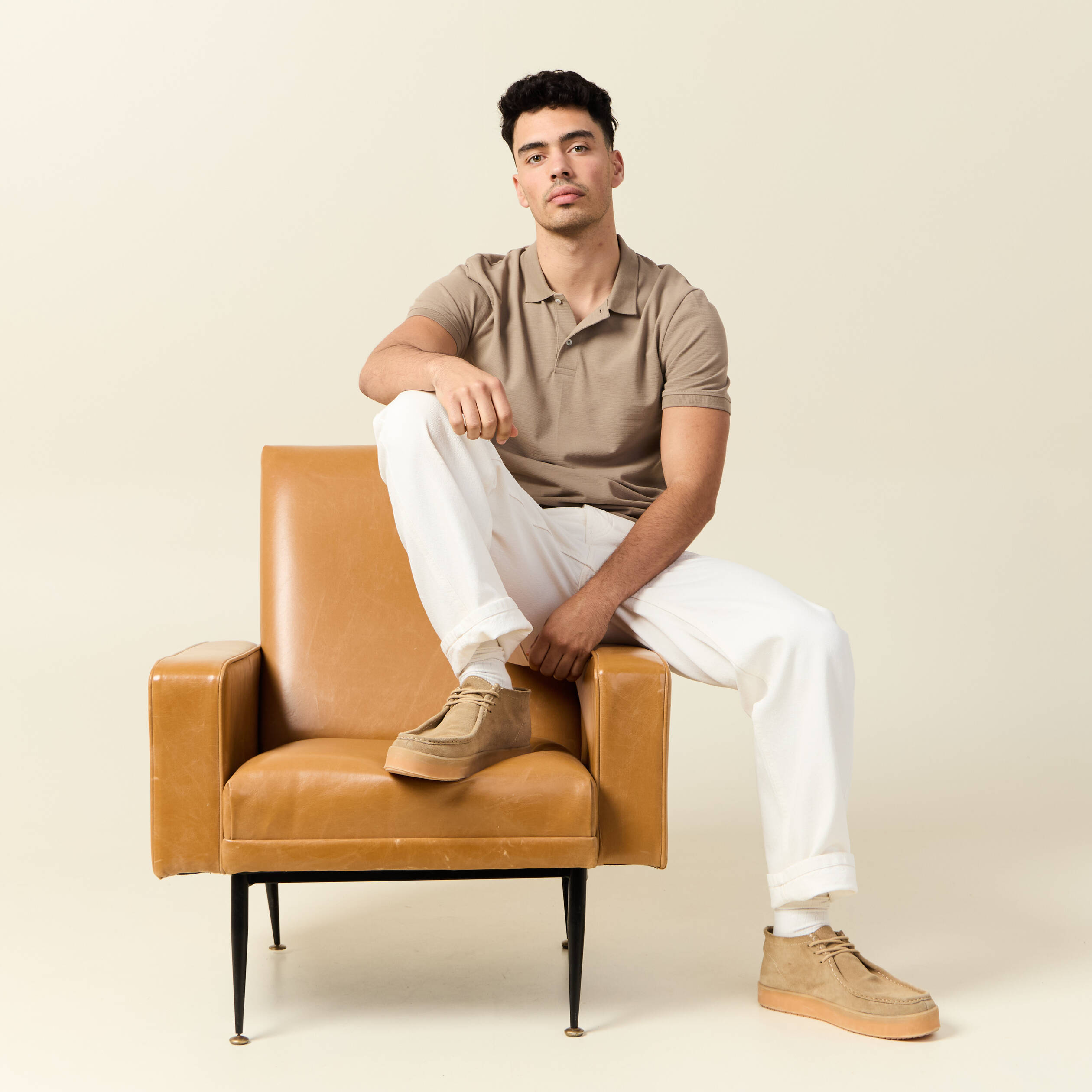 polo eco responsable taupe homme Polo éco-responsable taupe homme