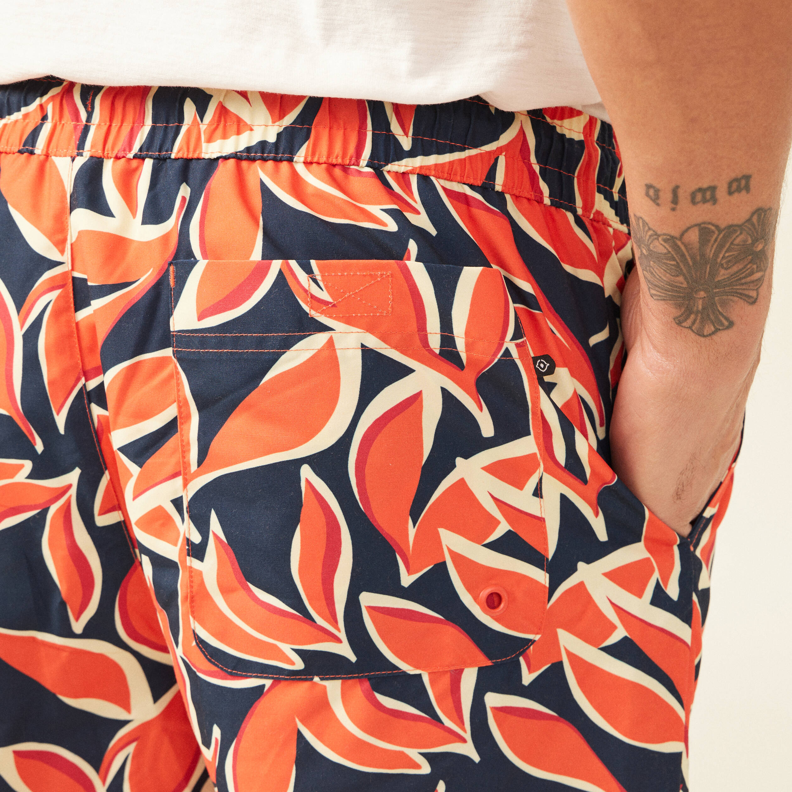 short de bain orange homme Short de bain orange homme