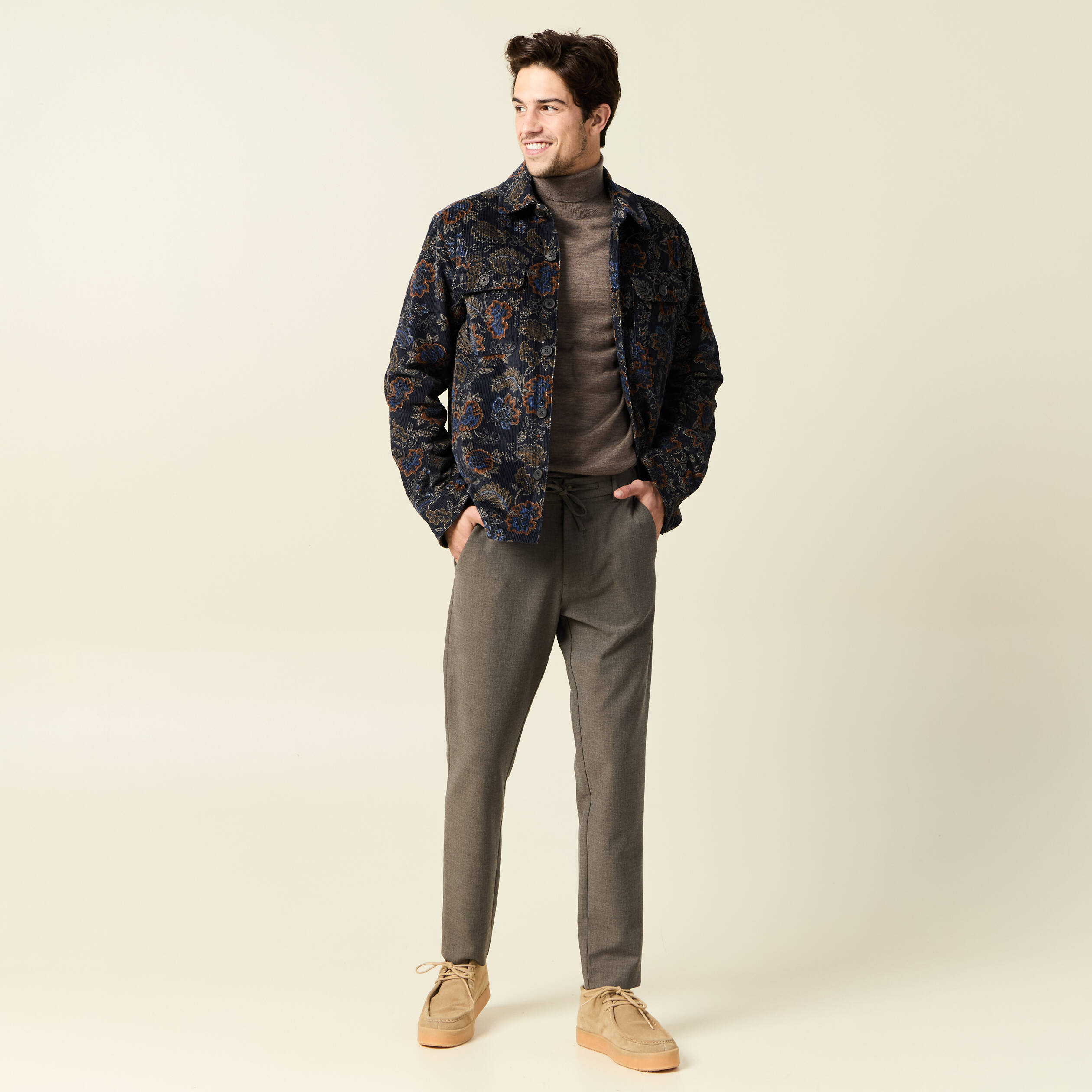 pantalon chino jogger taupe homme Pantalon chino jogger taupe homme