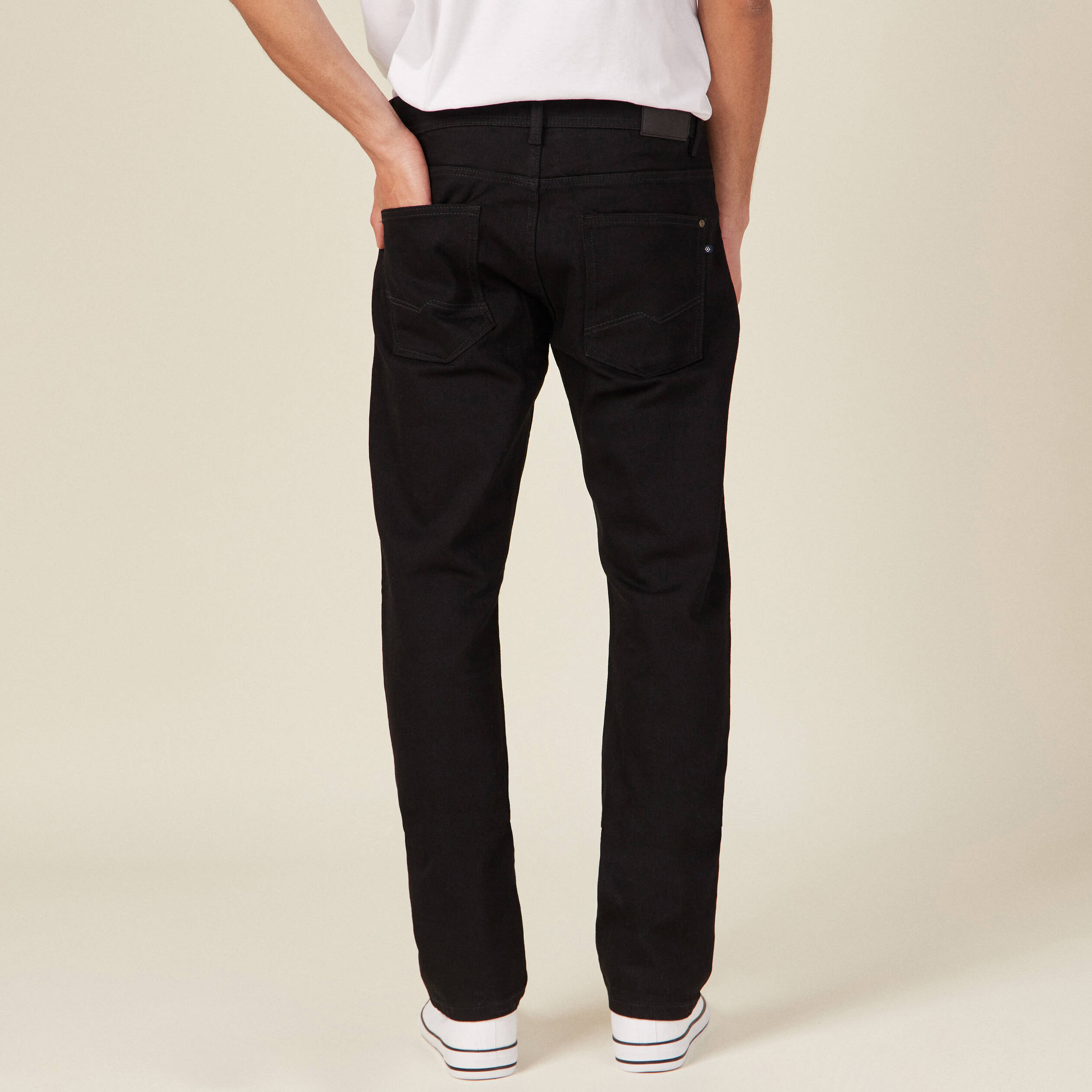 jeans straight eco responsable denim noir homme Jeans straight éco-responsable denim noir homme