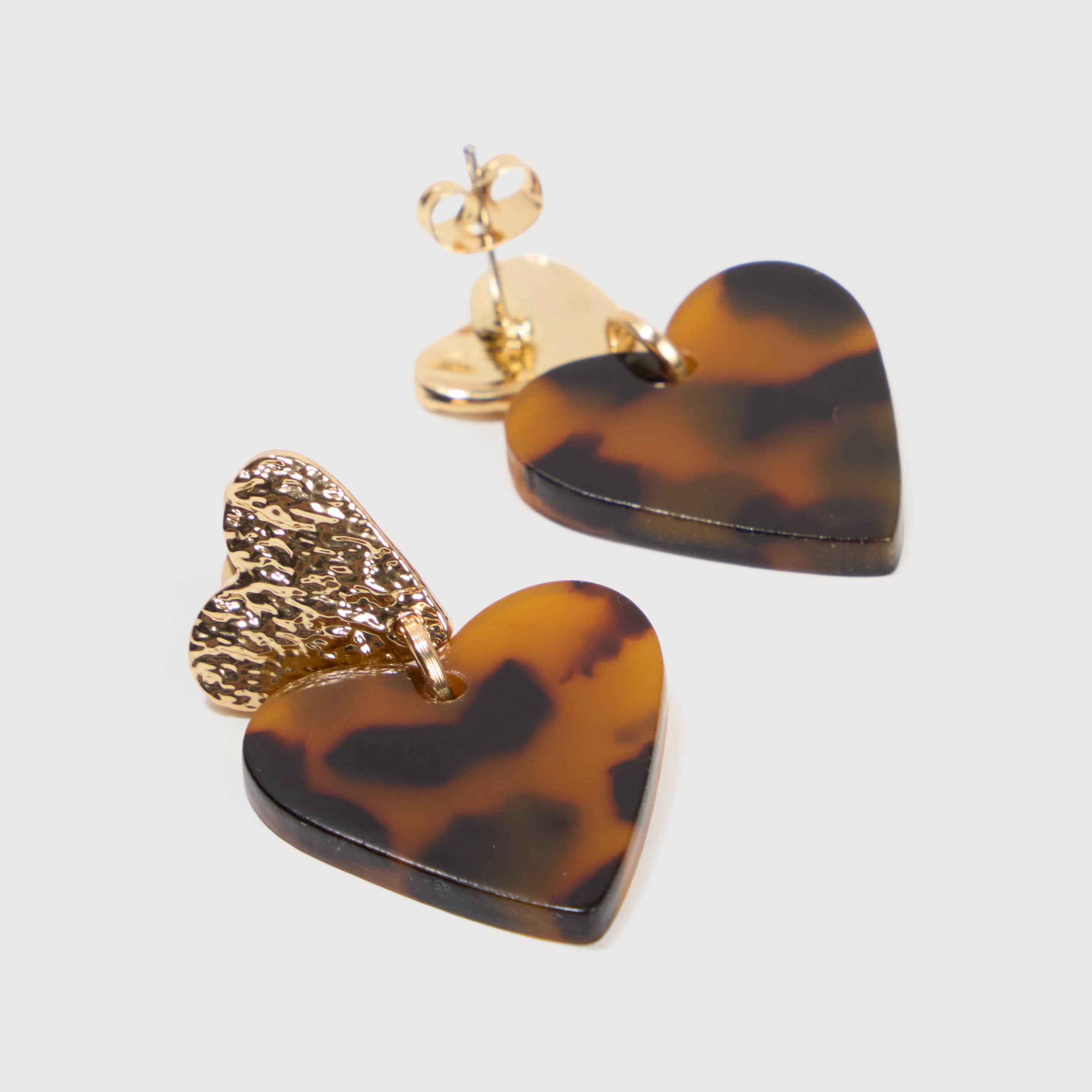 Boucles d'oreilles marron femme