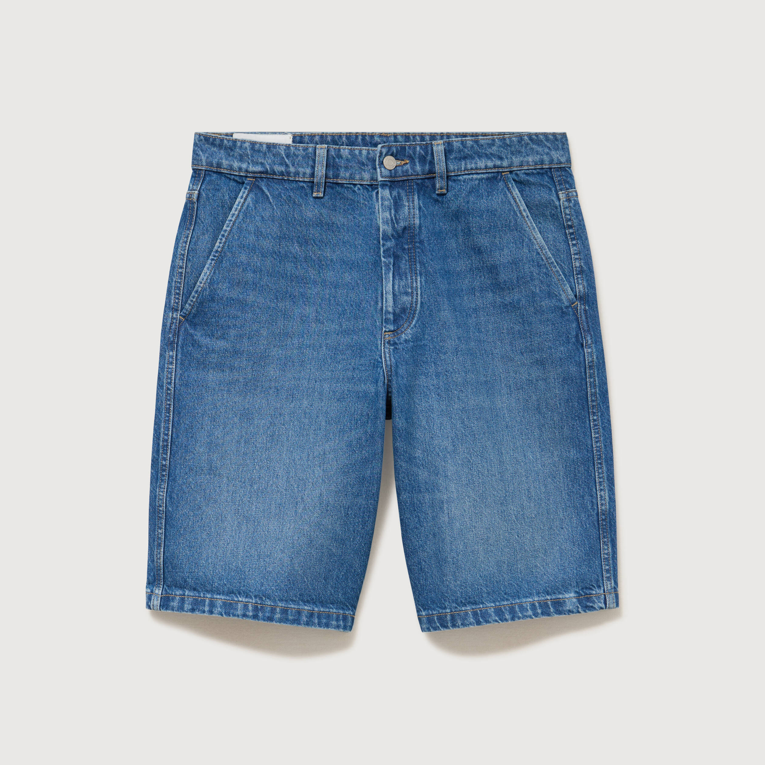 Bermuda en jean coton denim stone homme