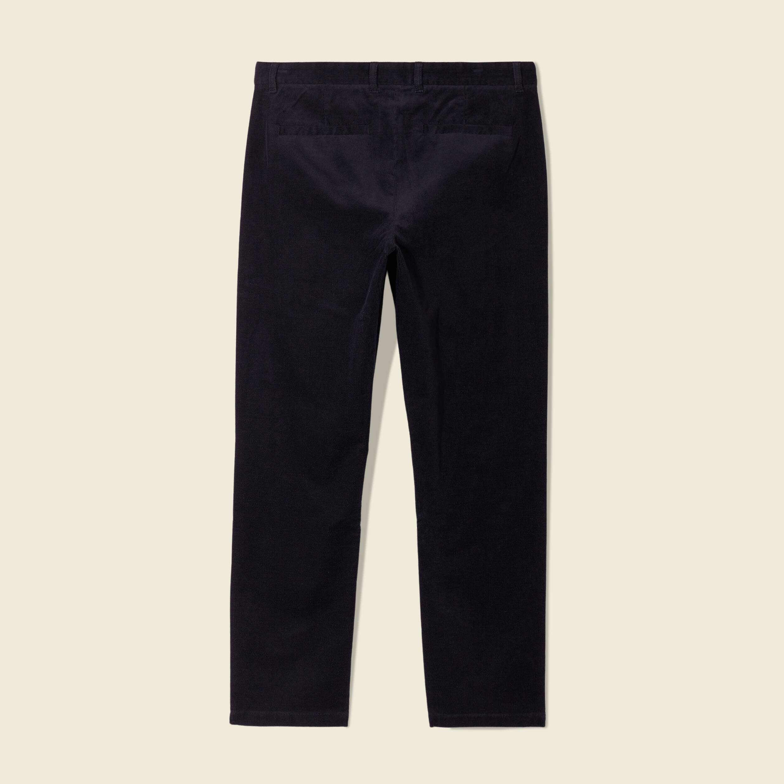 Pantalon chino tapered velours noir homme