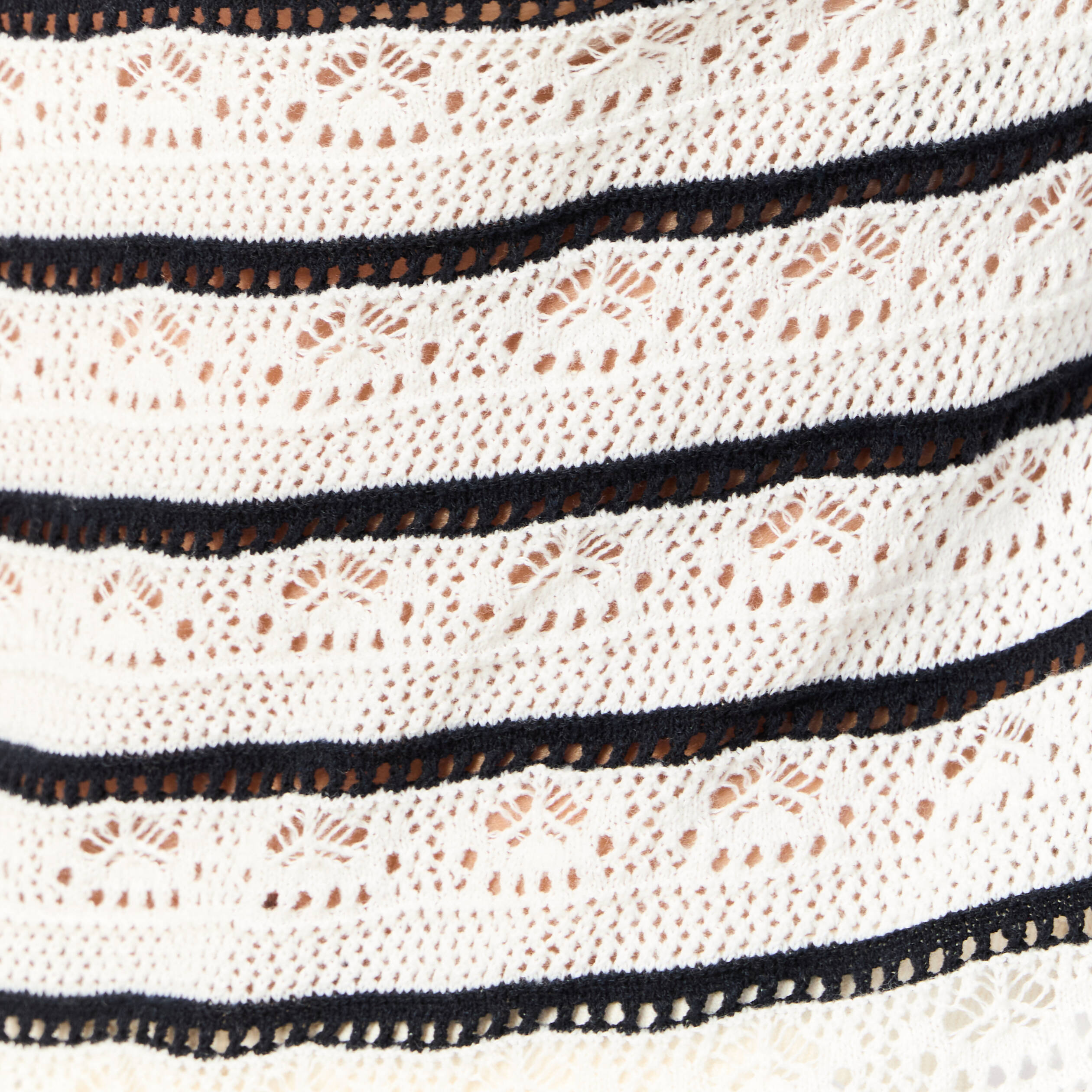 pull manches longues ajoure ecru femme Pull manches longues ajouré ecru femme