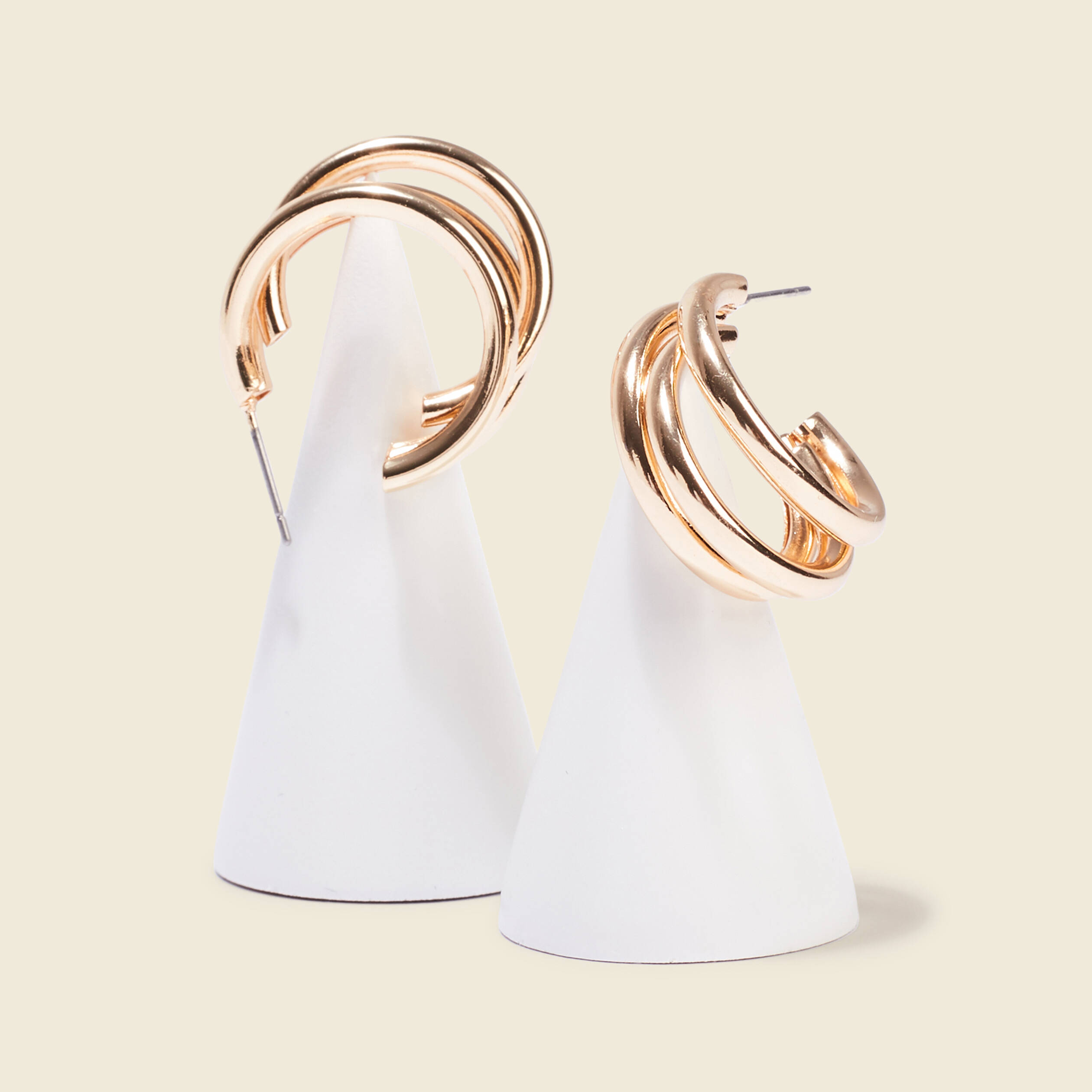 Boucles d'oreilles créoles couleur or femme