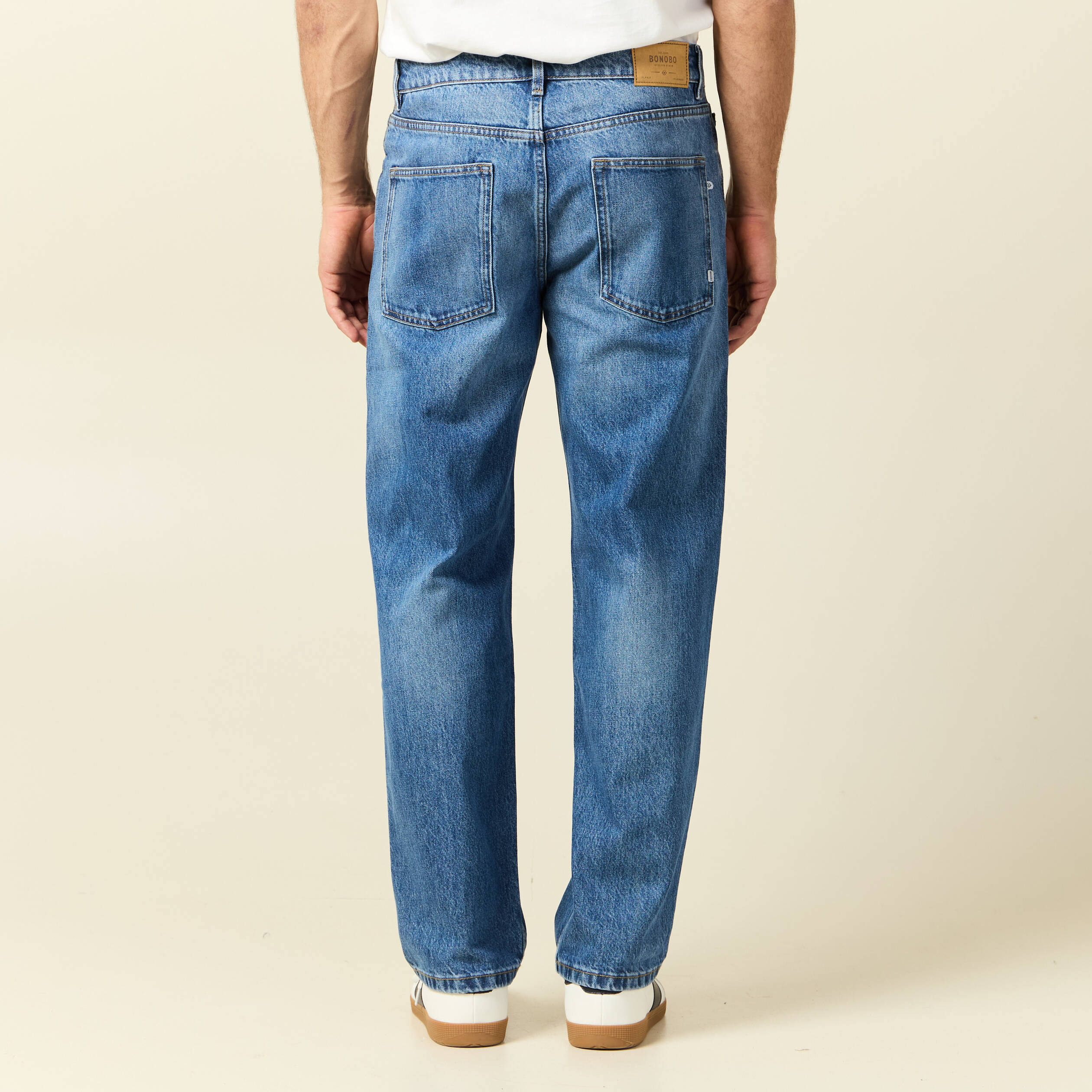 jeans relax 5 poches denim stone homme Jeans relax 5 poches denim stone homme