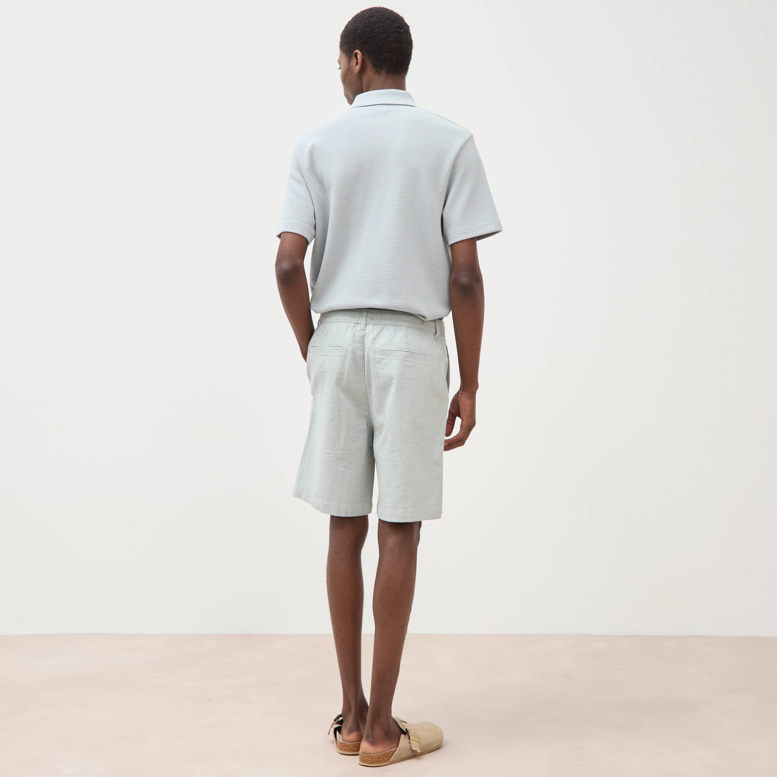 Bermuda vert clair homme
