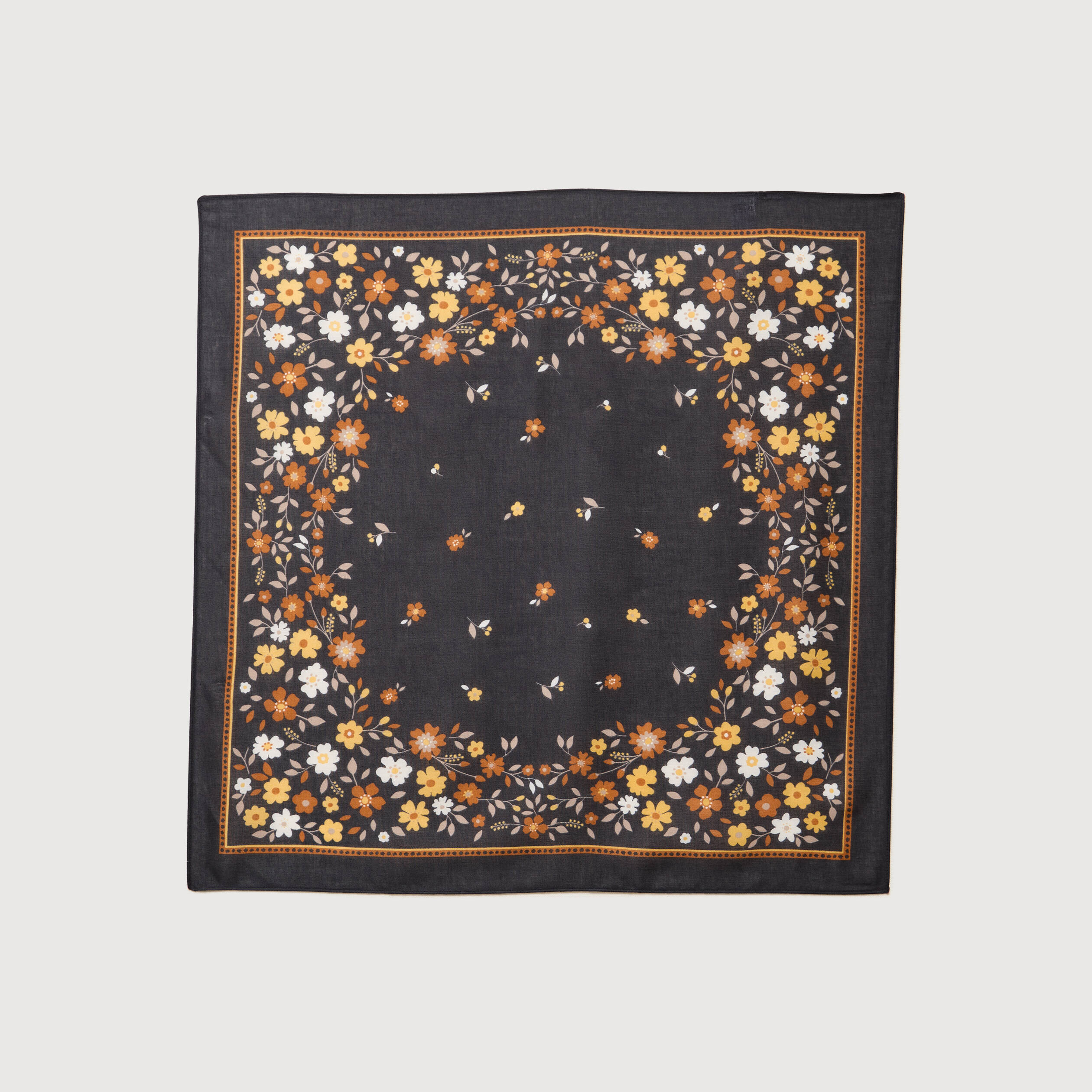 Foulard noir femme