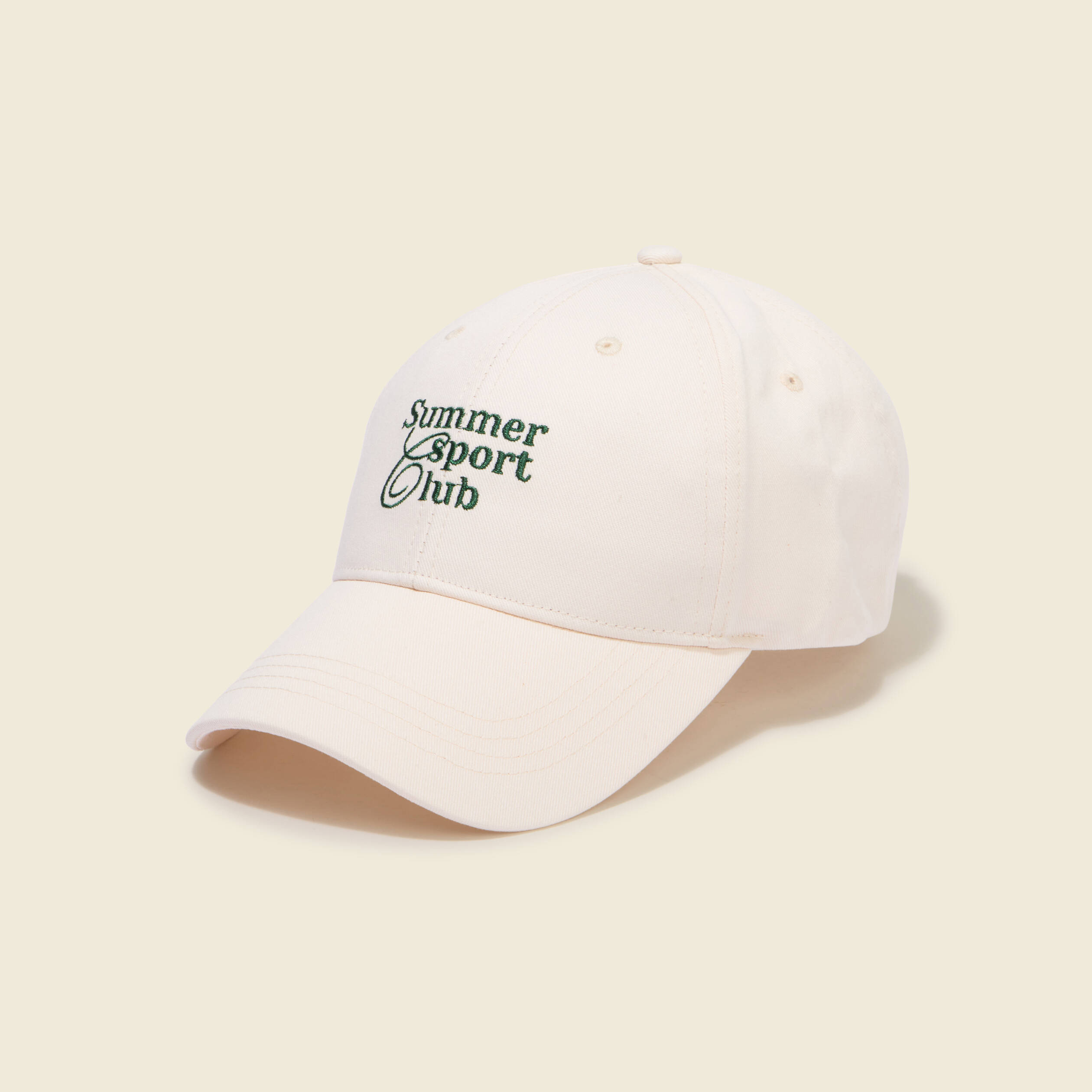 Casquette en coton ecru homme