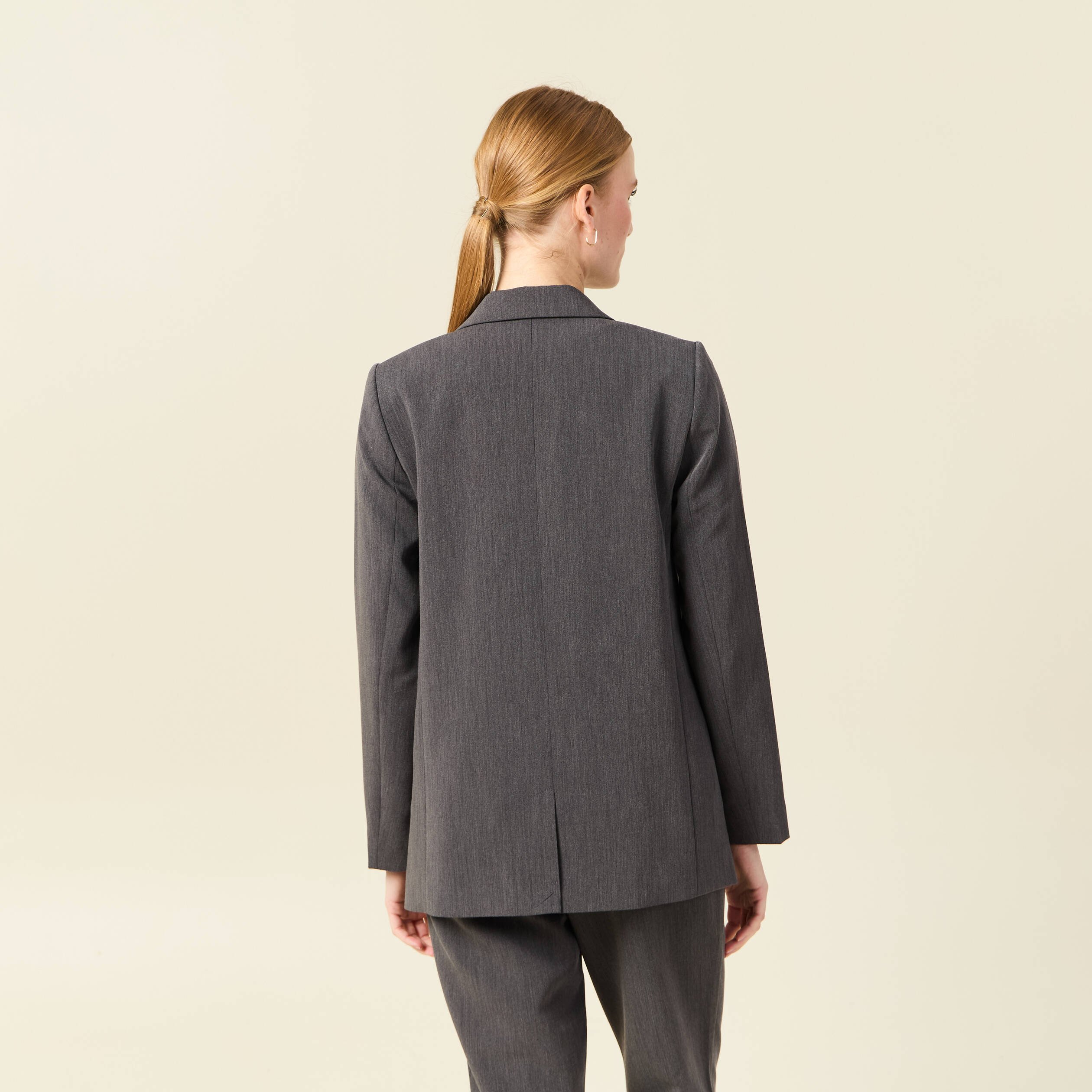 veste blazer double boutonnage gris femme Veste blazer double boutonnage gris femme