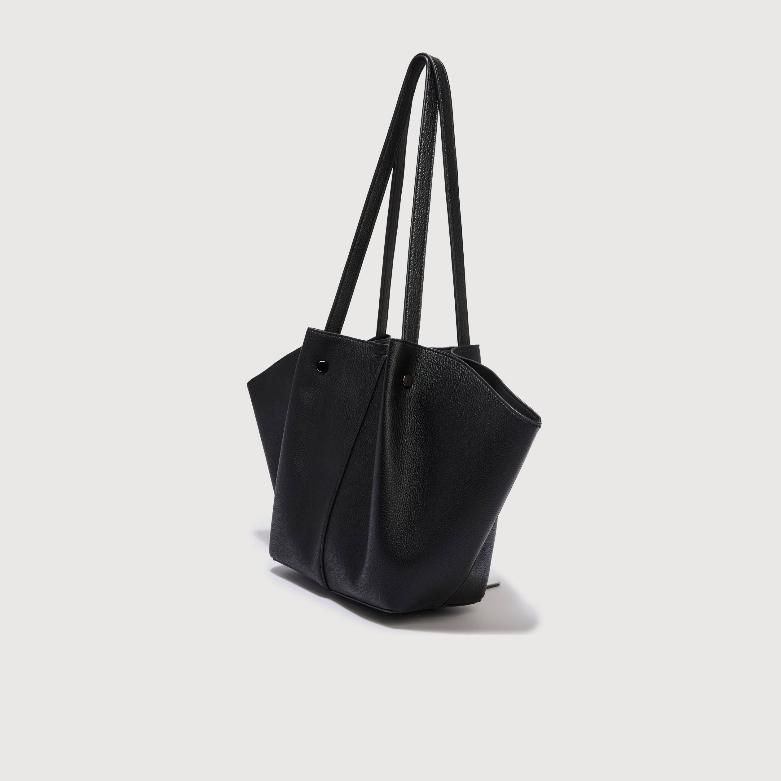 Cabas sac bandouli&egrave;re noir femme