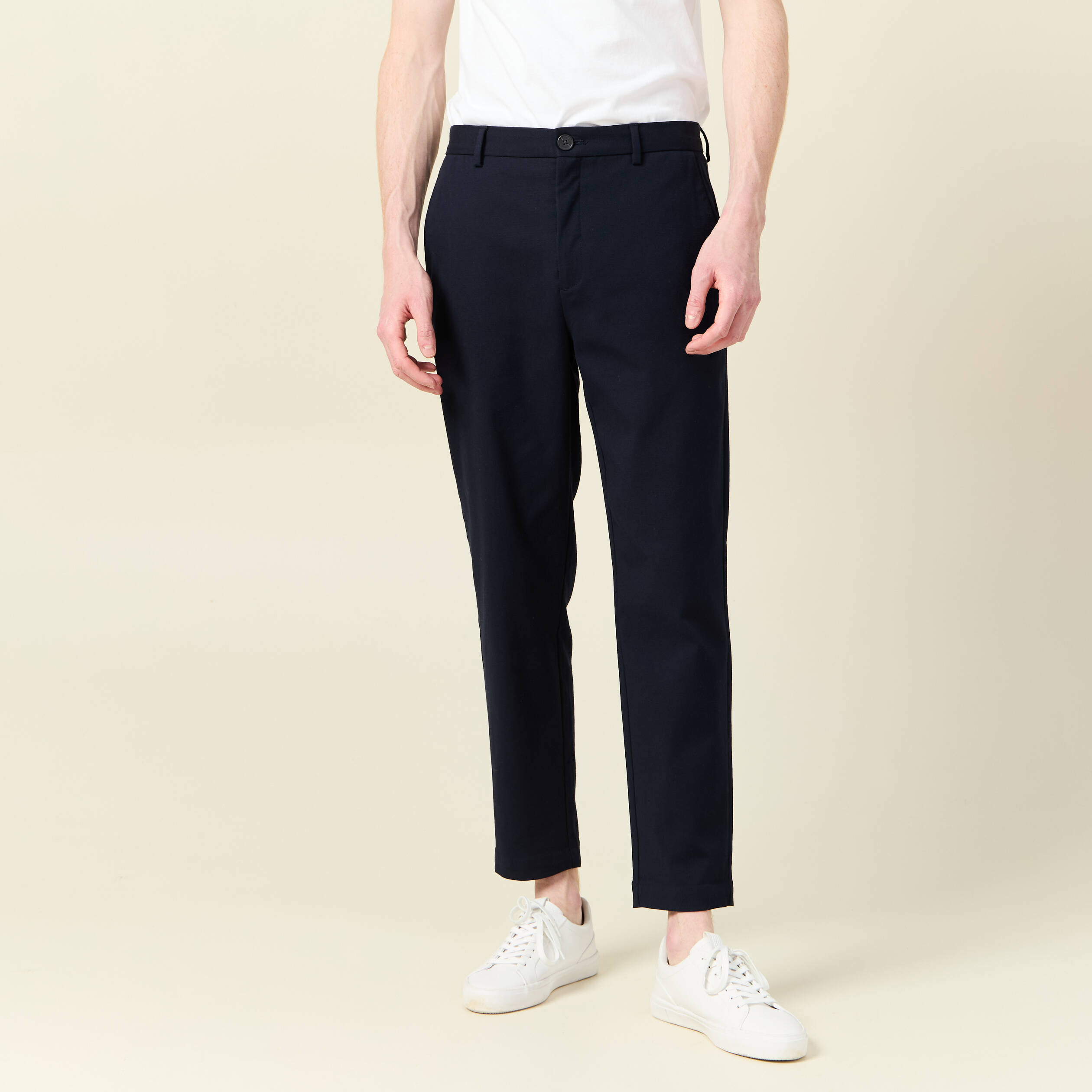 Pantalon chino homme Osaka Style PE24, Bleu marine