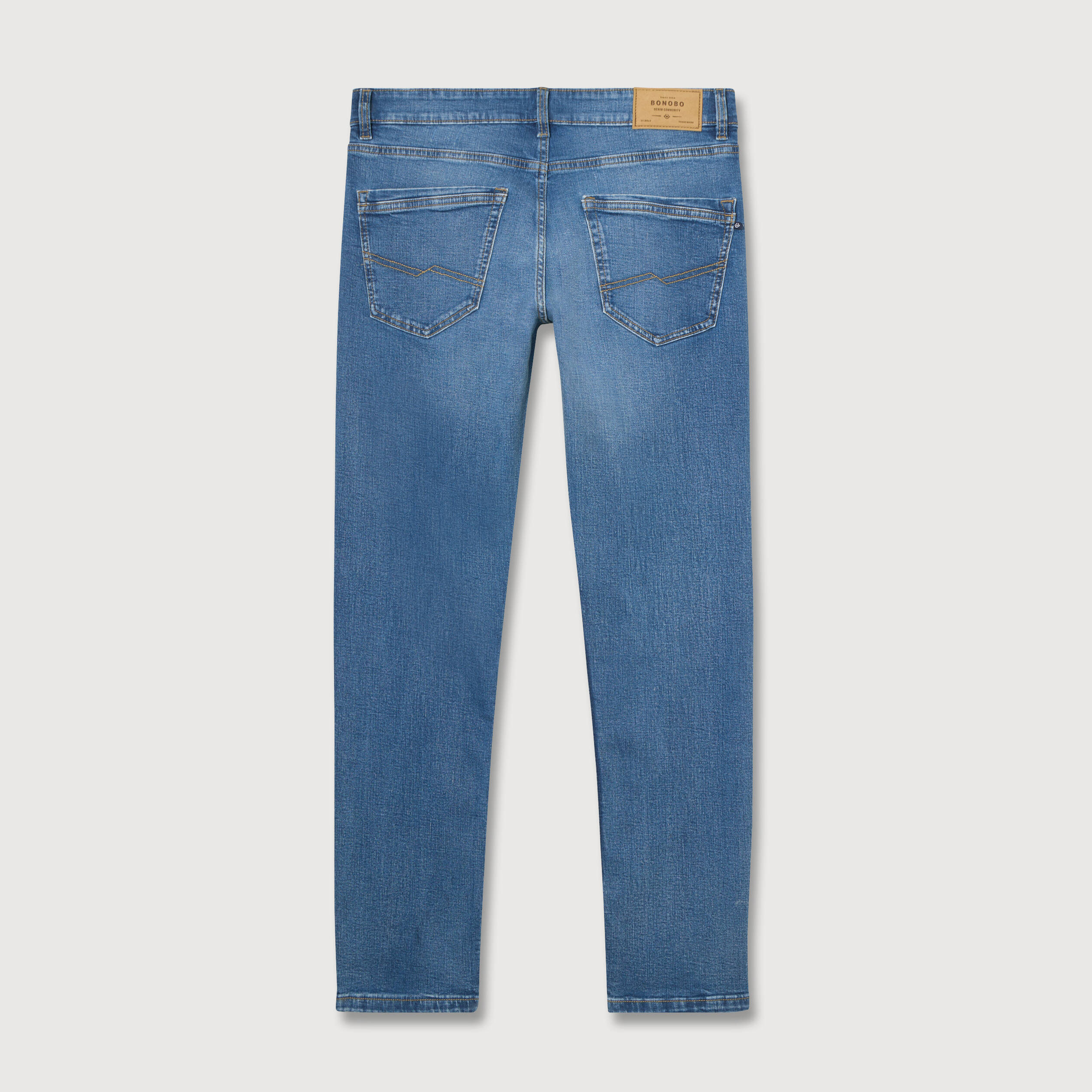 Jeans slim 5 poches longueur 32 denim stone homme