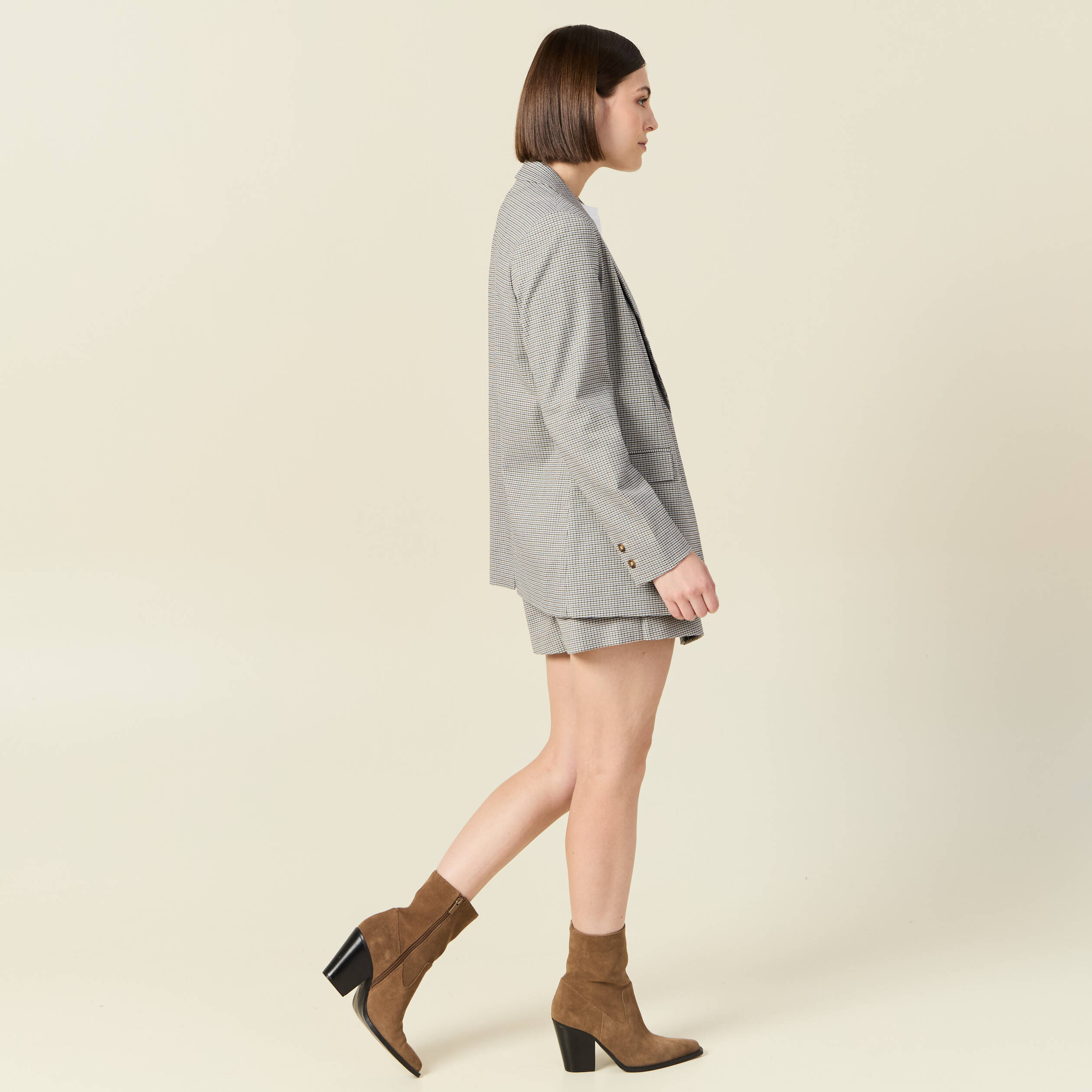 veste blazer eco responsable bleu marine femme Veste blazer éco-responsable bleu marine femme