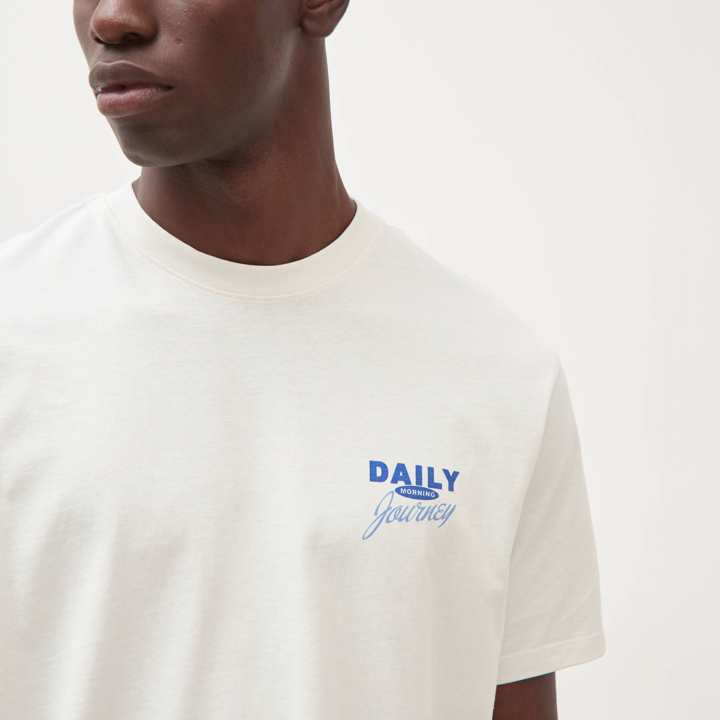 T-shirt en coton gris clair homme