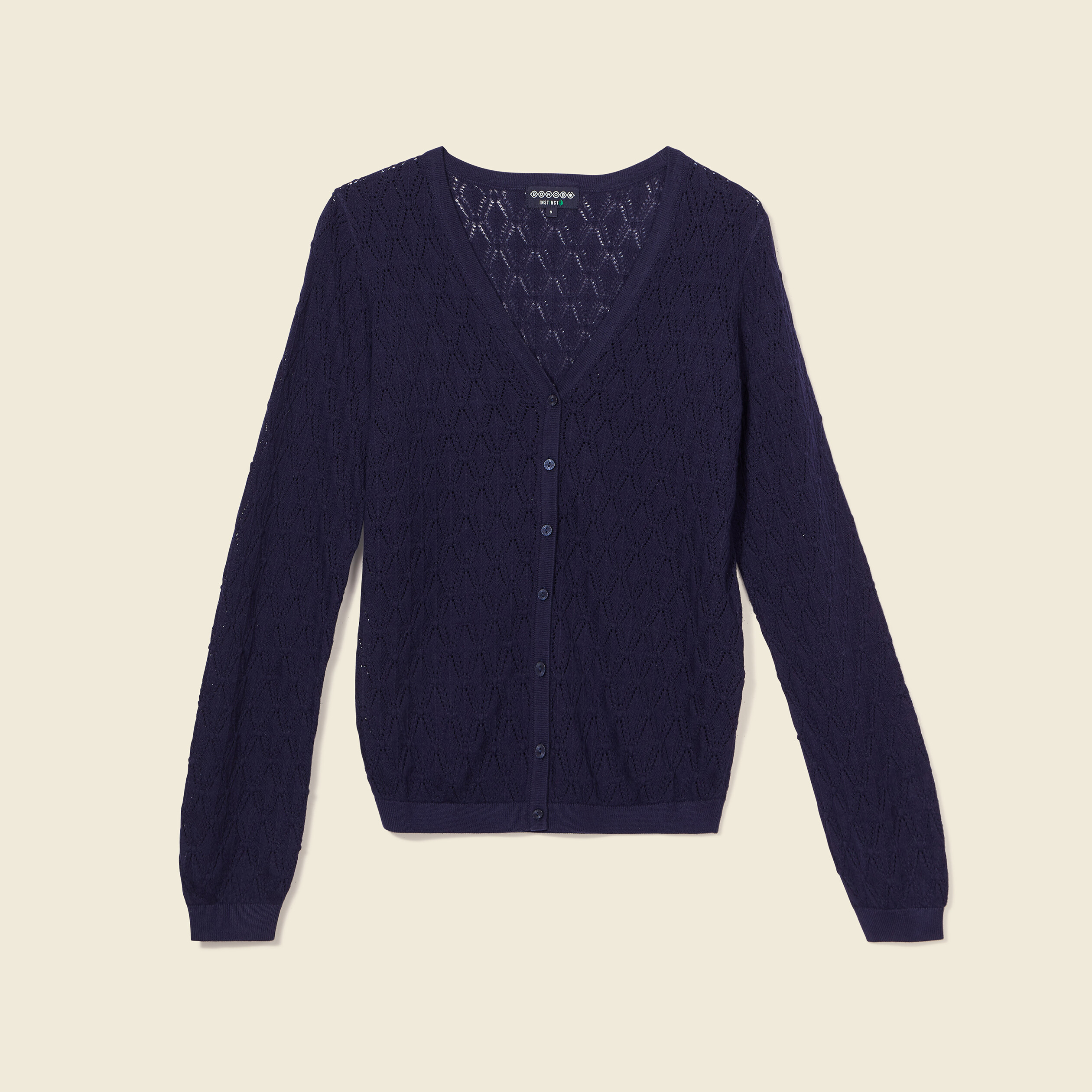 gilet col en v boutonne bleu marine femme Gilet col en V boutonné bleu marine femme