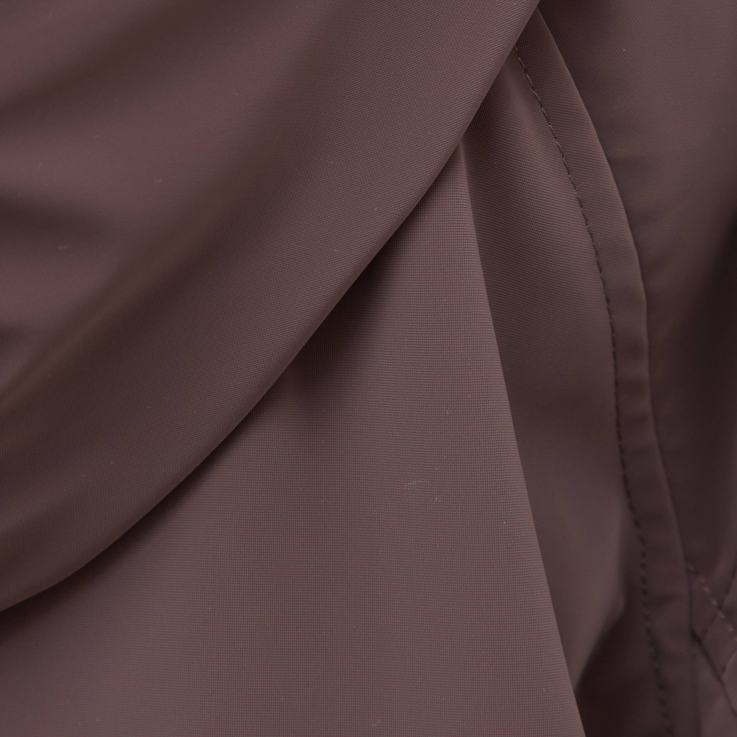 Blouson oversize court &agrave; capuche marron femme
