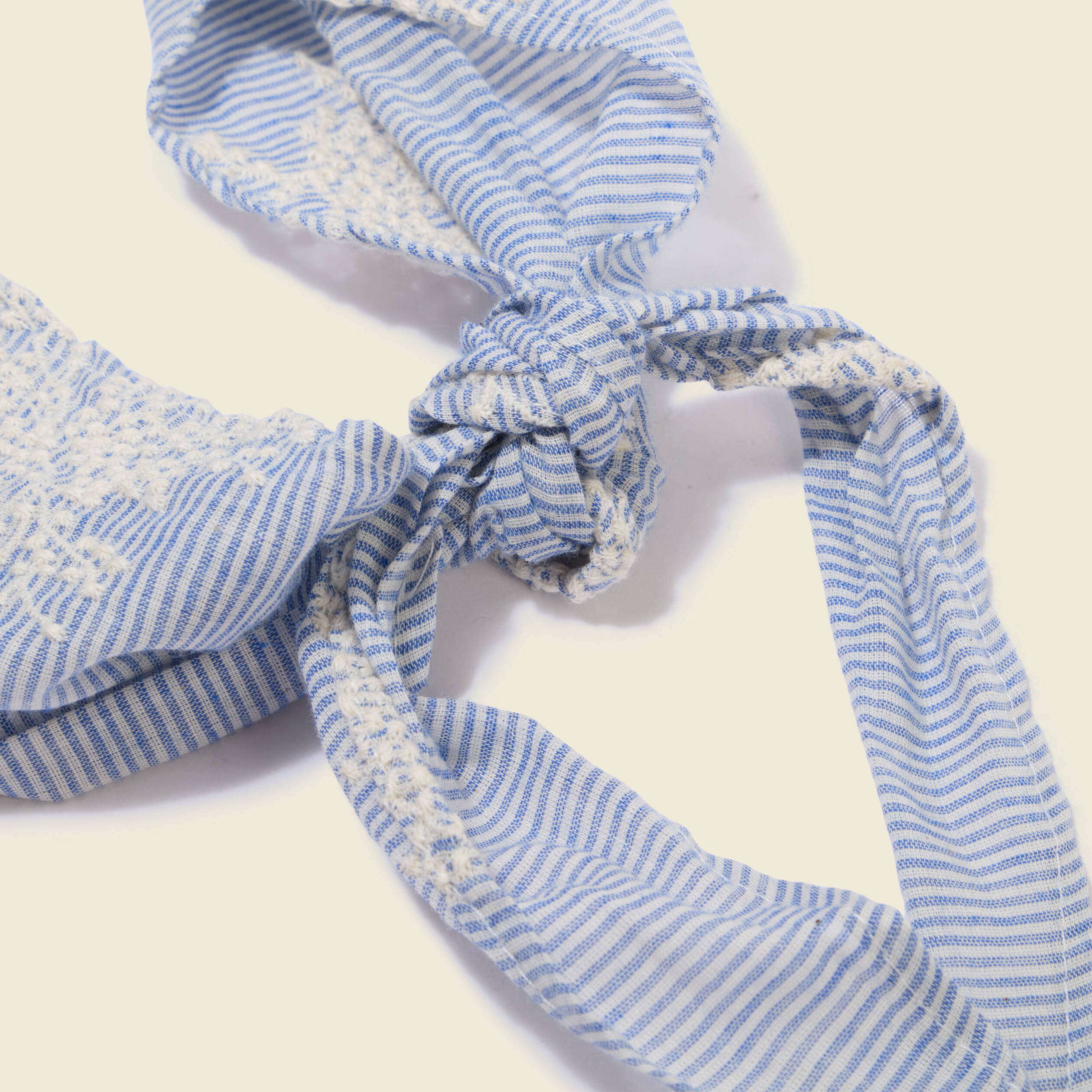 Lot de 2 foulards en coton bleu ciel femme