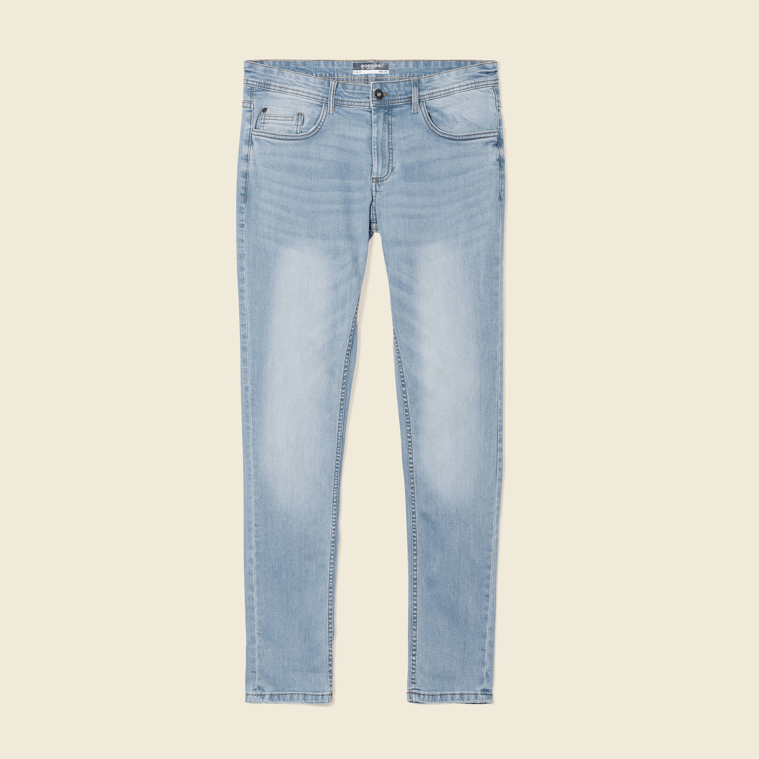 Jeans slim stretch longueur 34 denim used homme